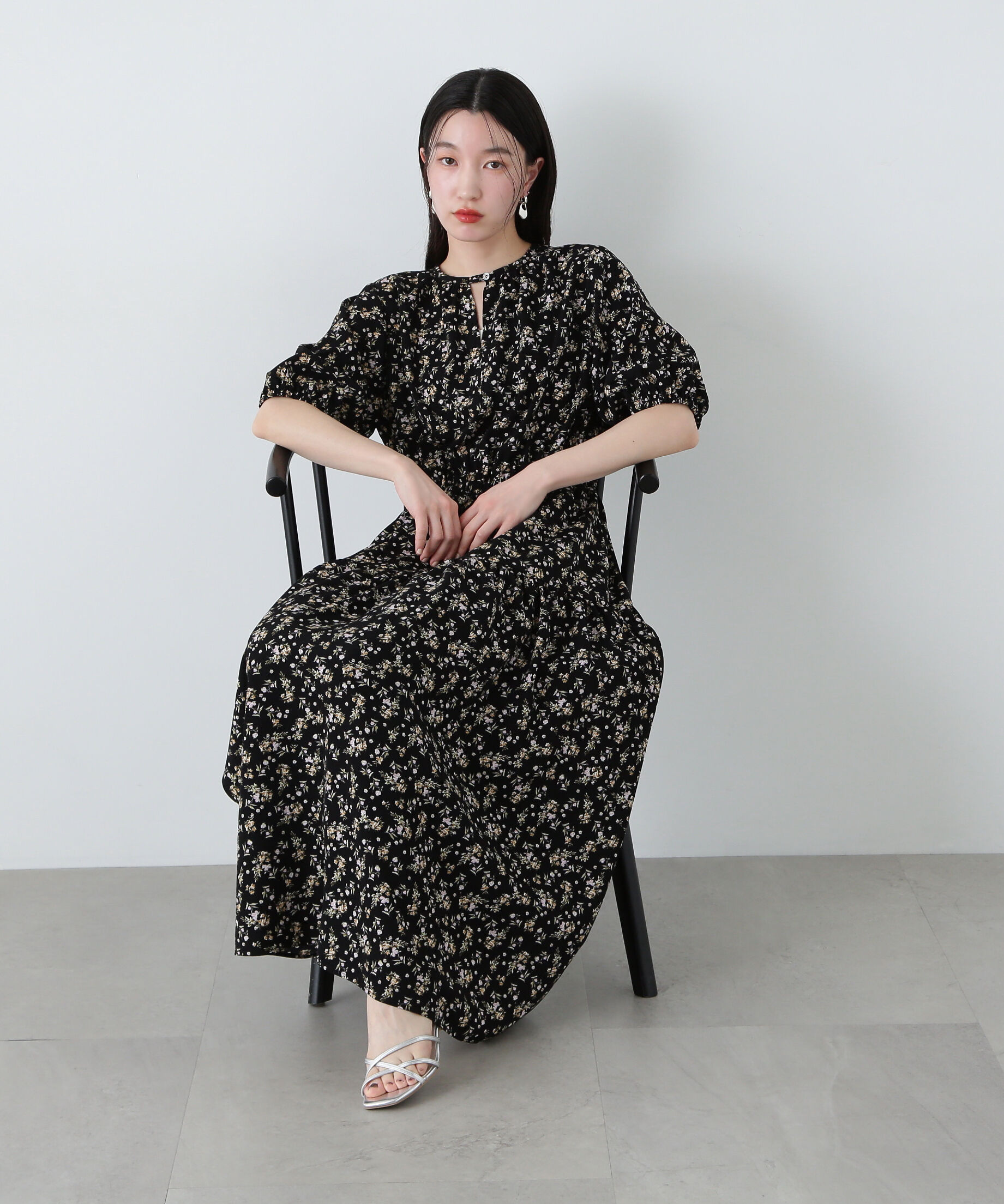  「小花柄ワンピース」|ワンピース|