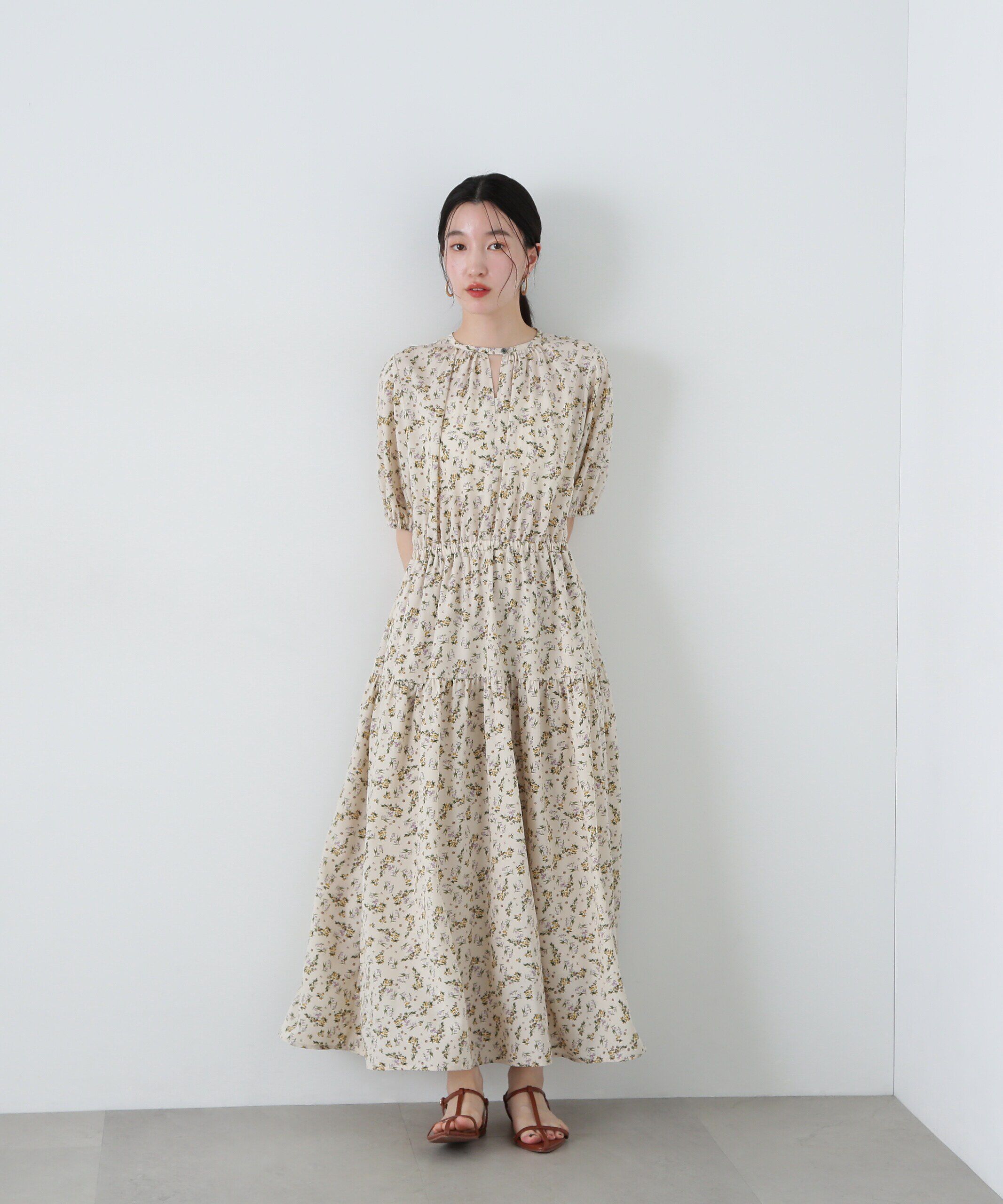  「小花柄ワンピース」|ワンピース|