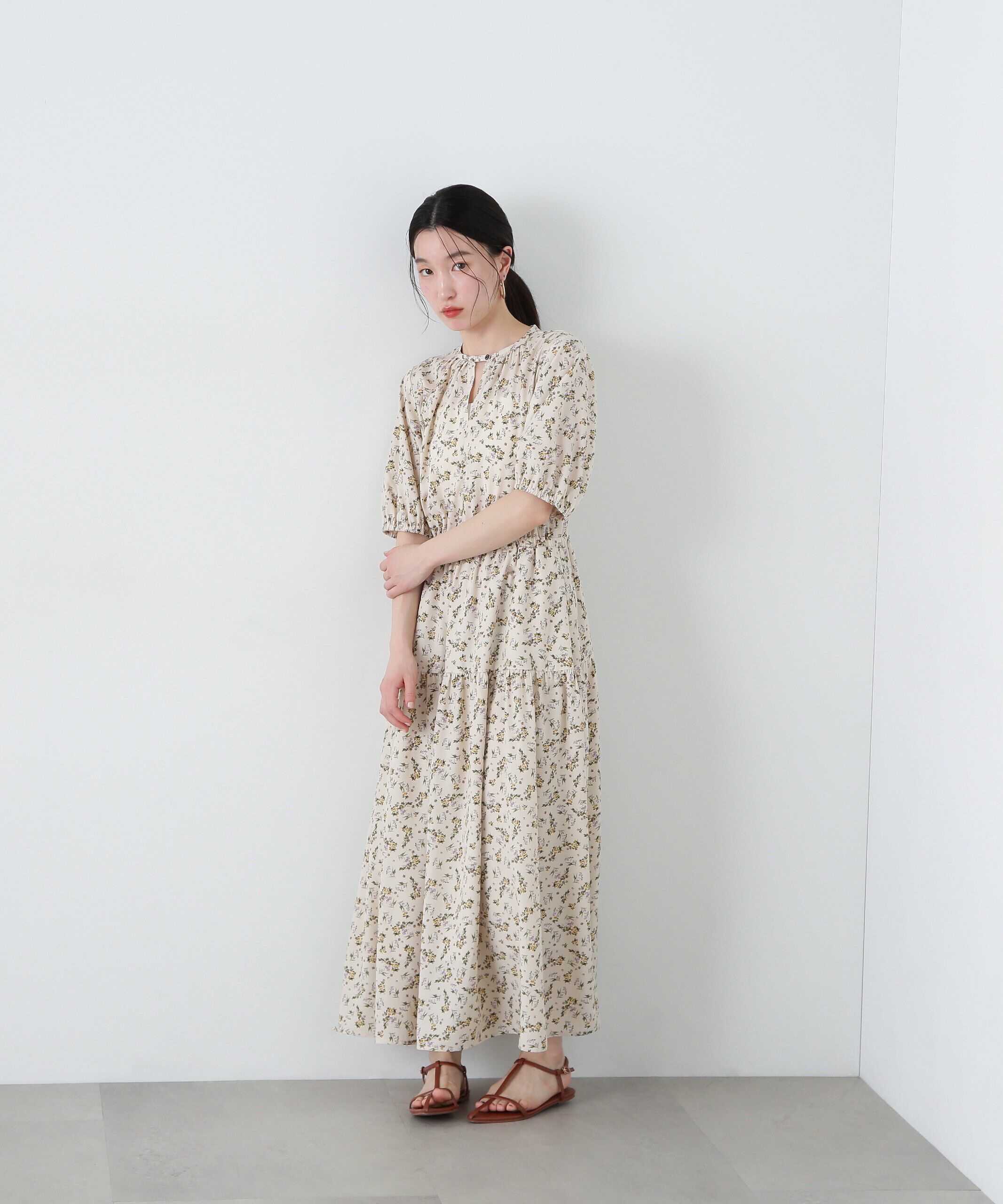  「小花柄ワンピース」|ワンピース|