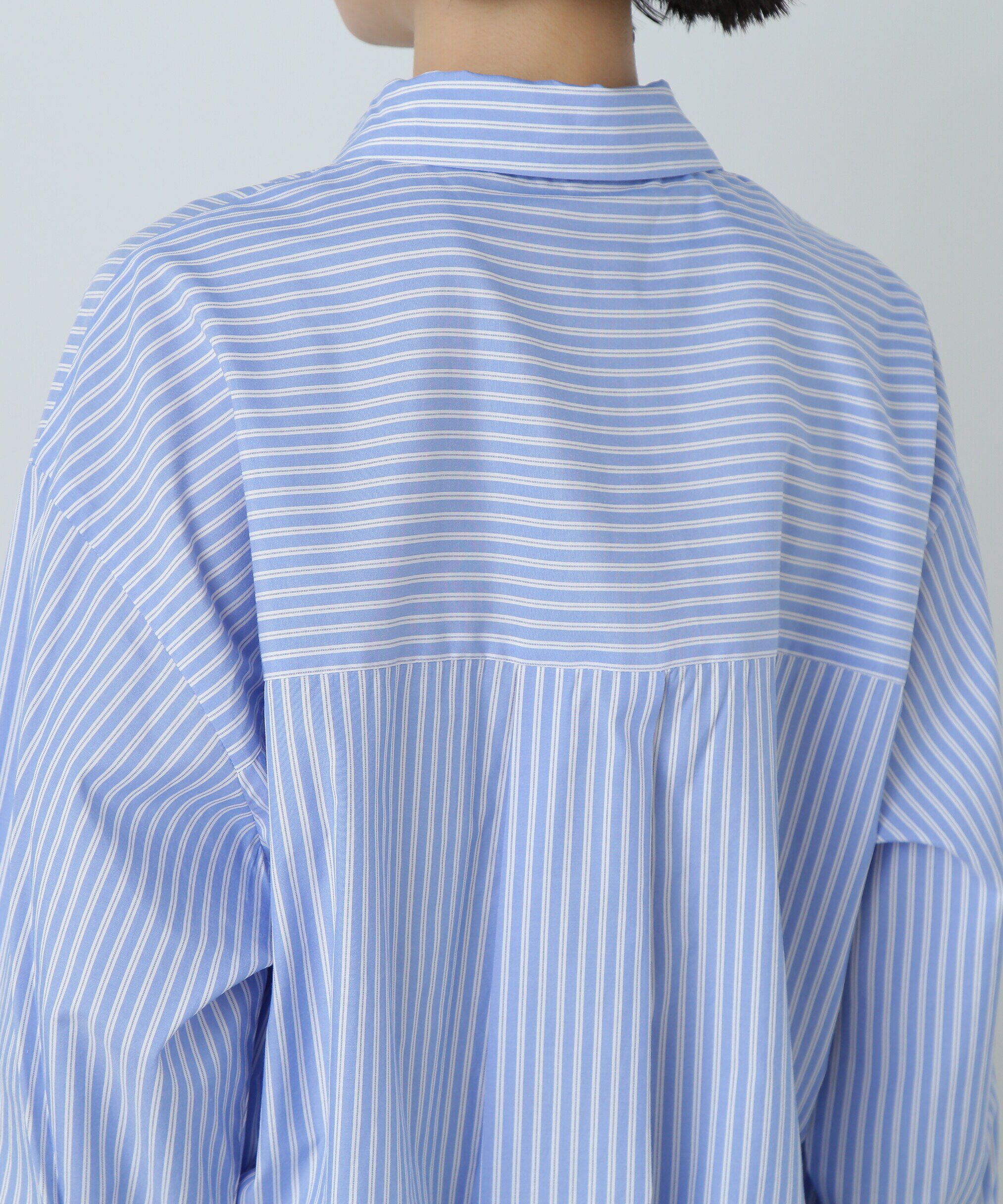  「ドローストリングストライプシャツ」|シャツ・ブラウス|