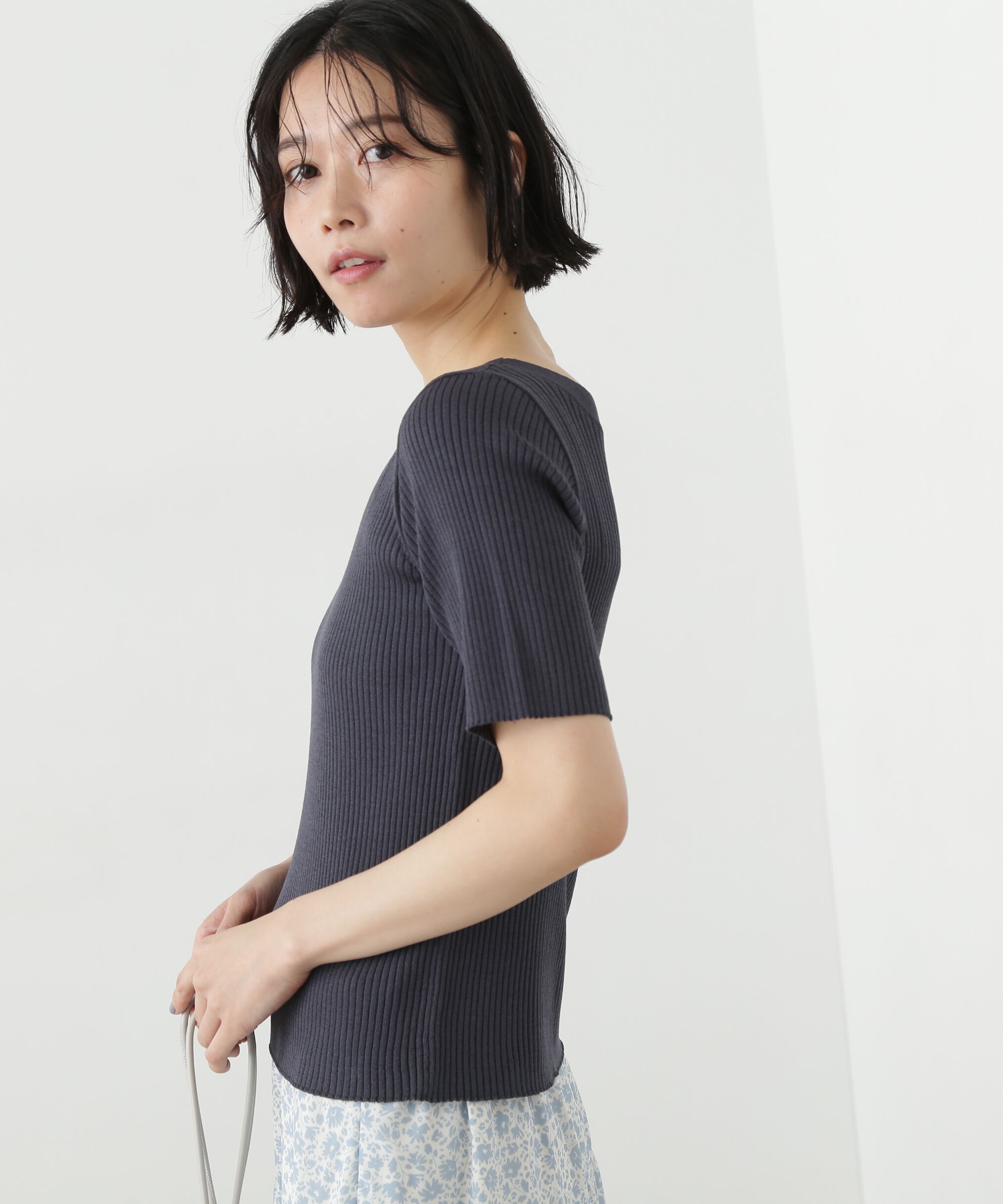  「前後2way半袖ニット」|ニット・セーター|