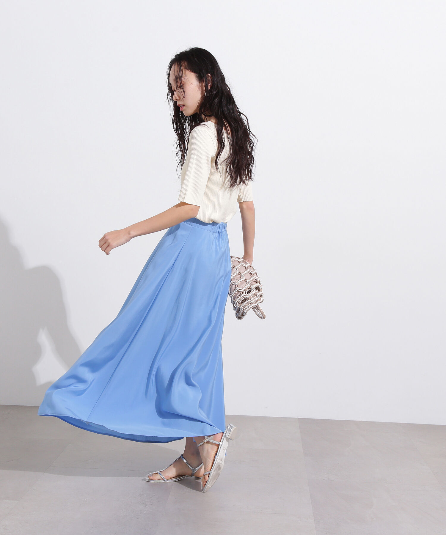  「前後2way半袖ニット」|ニット・セーター|