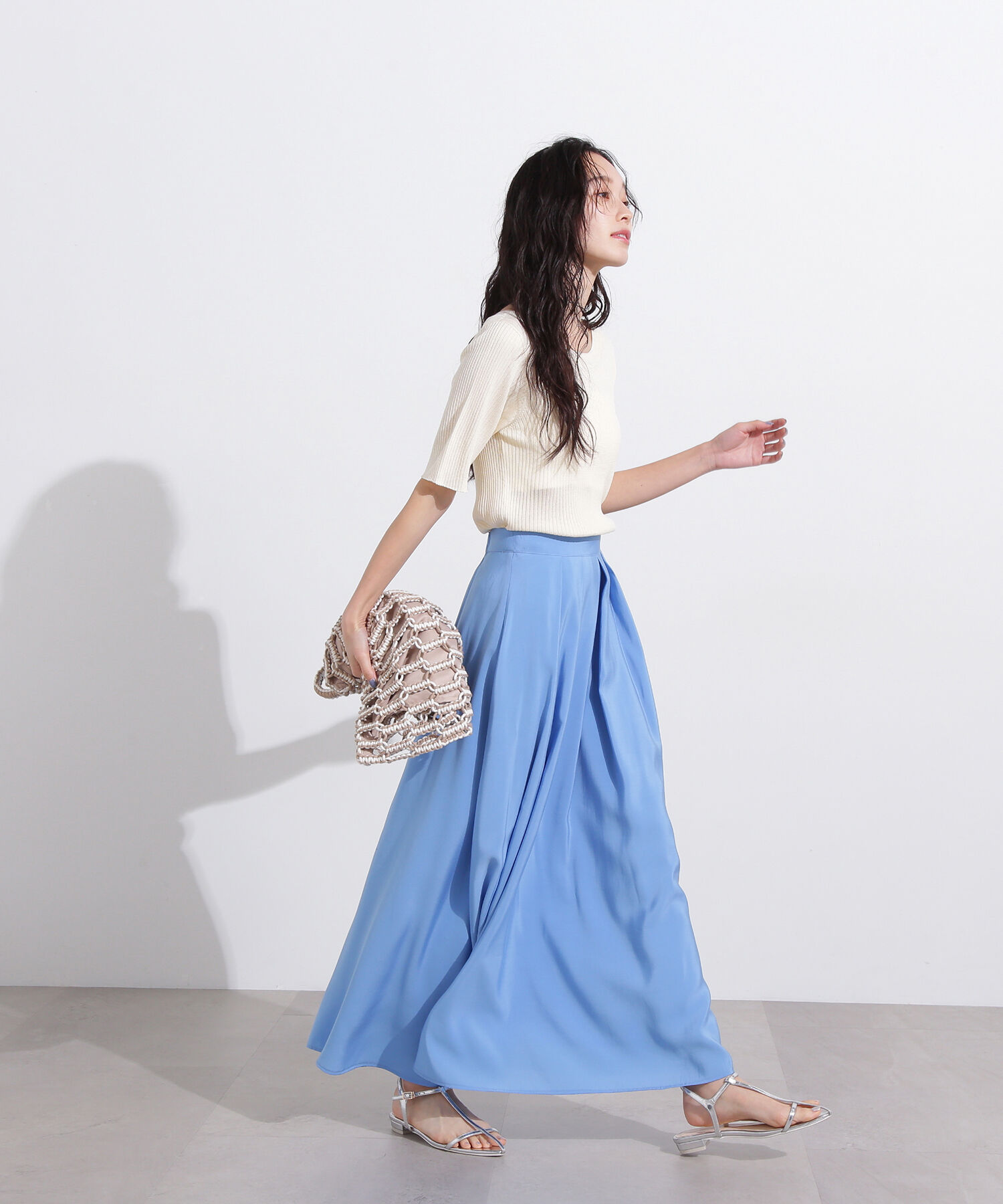  「前後2way半袖ニット」|ニット・セーター|