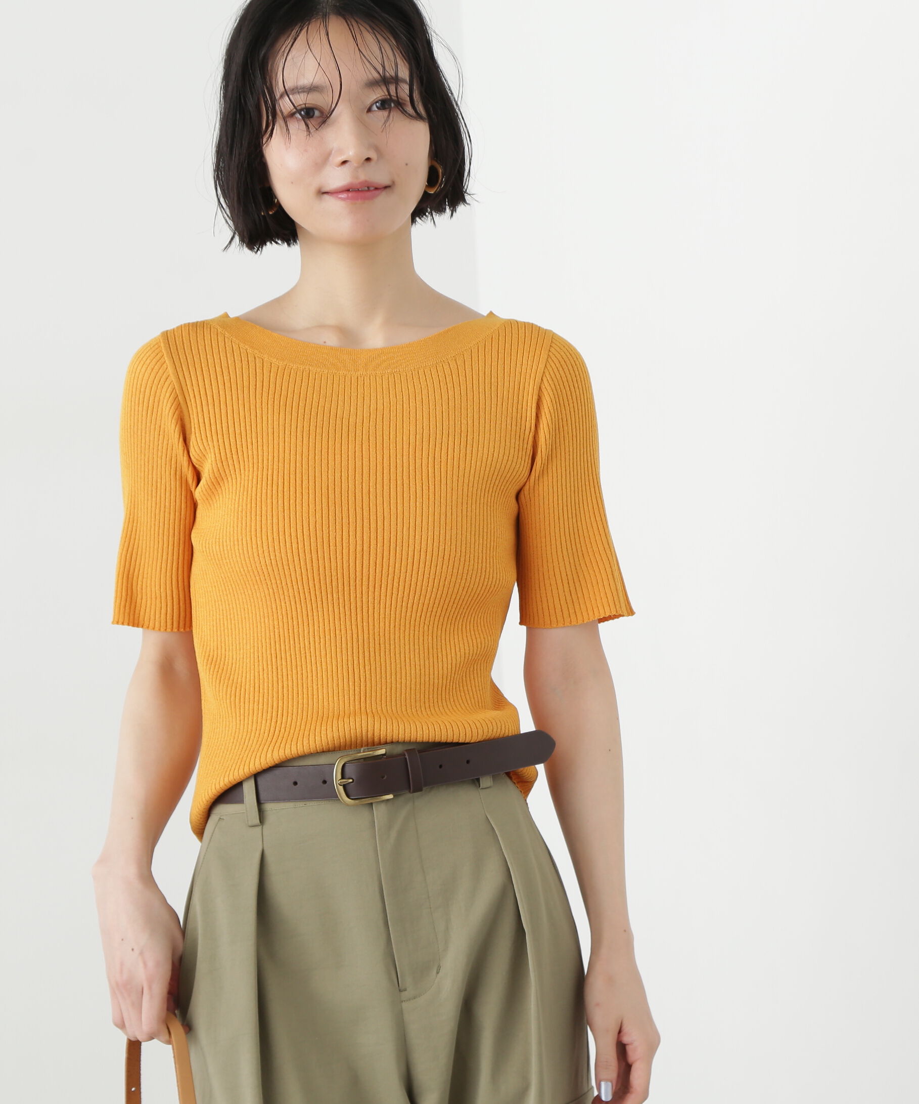  「前後2way半袖ニット」|ニット・セーター|