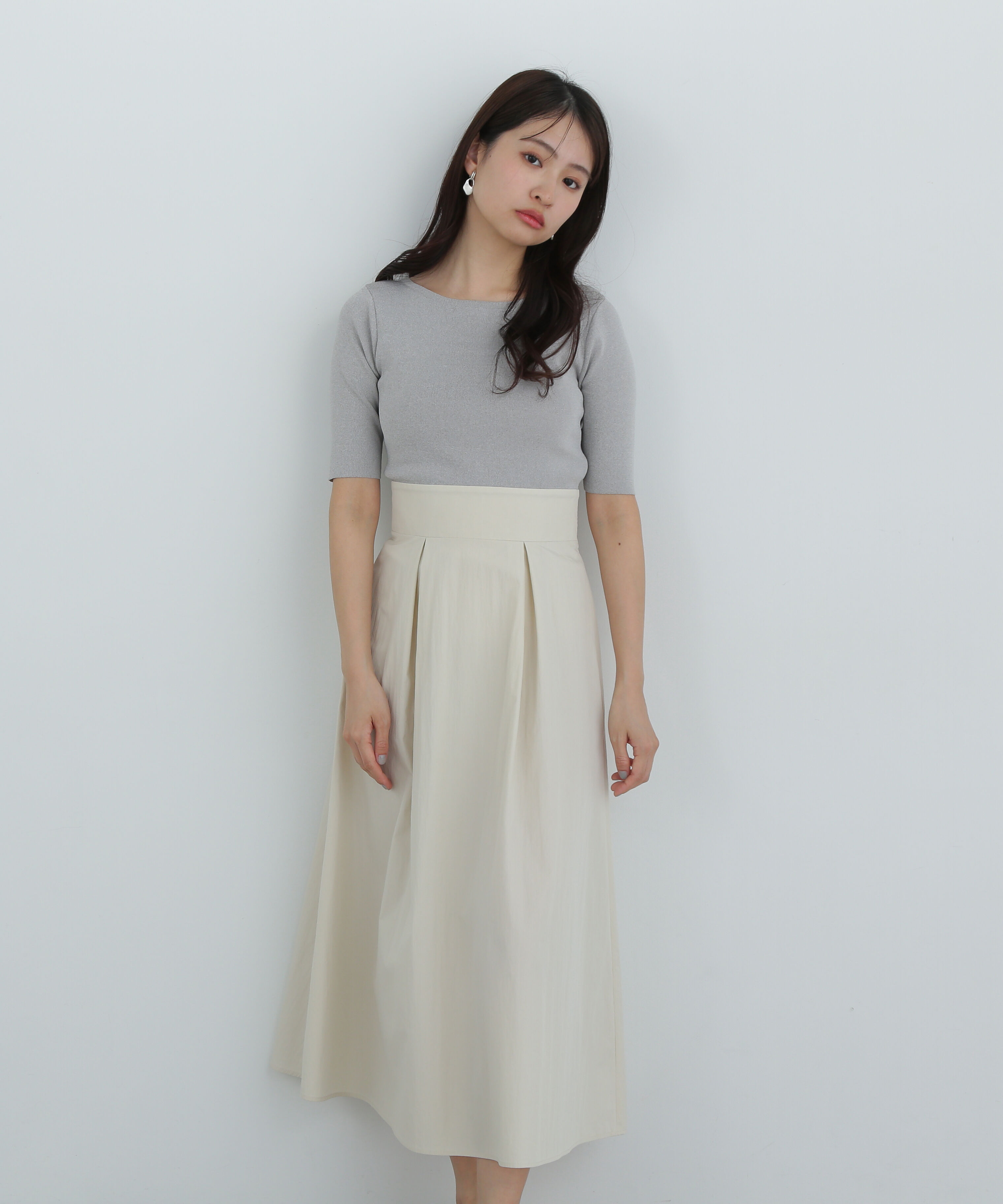  「ボートネックドッキングワンピース」|ワンピース|