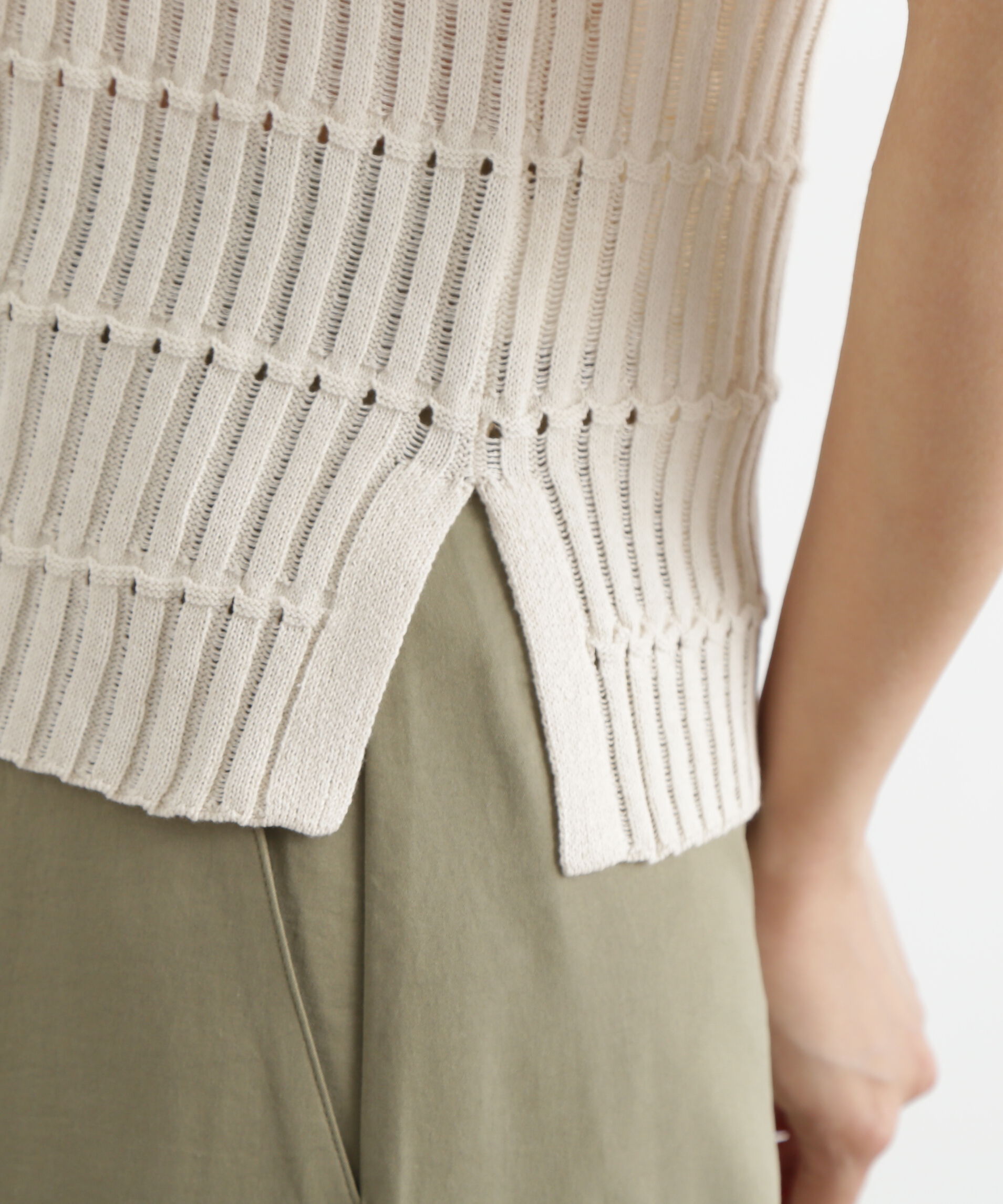  「ハリヌキ変形リブニット」|ニット・セーター|