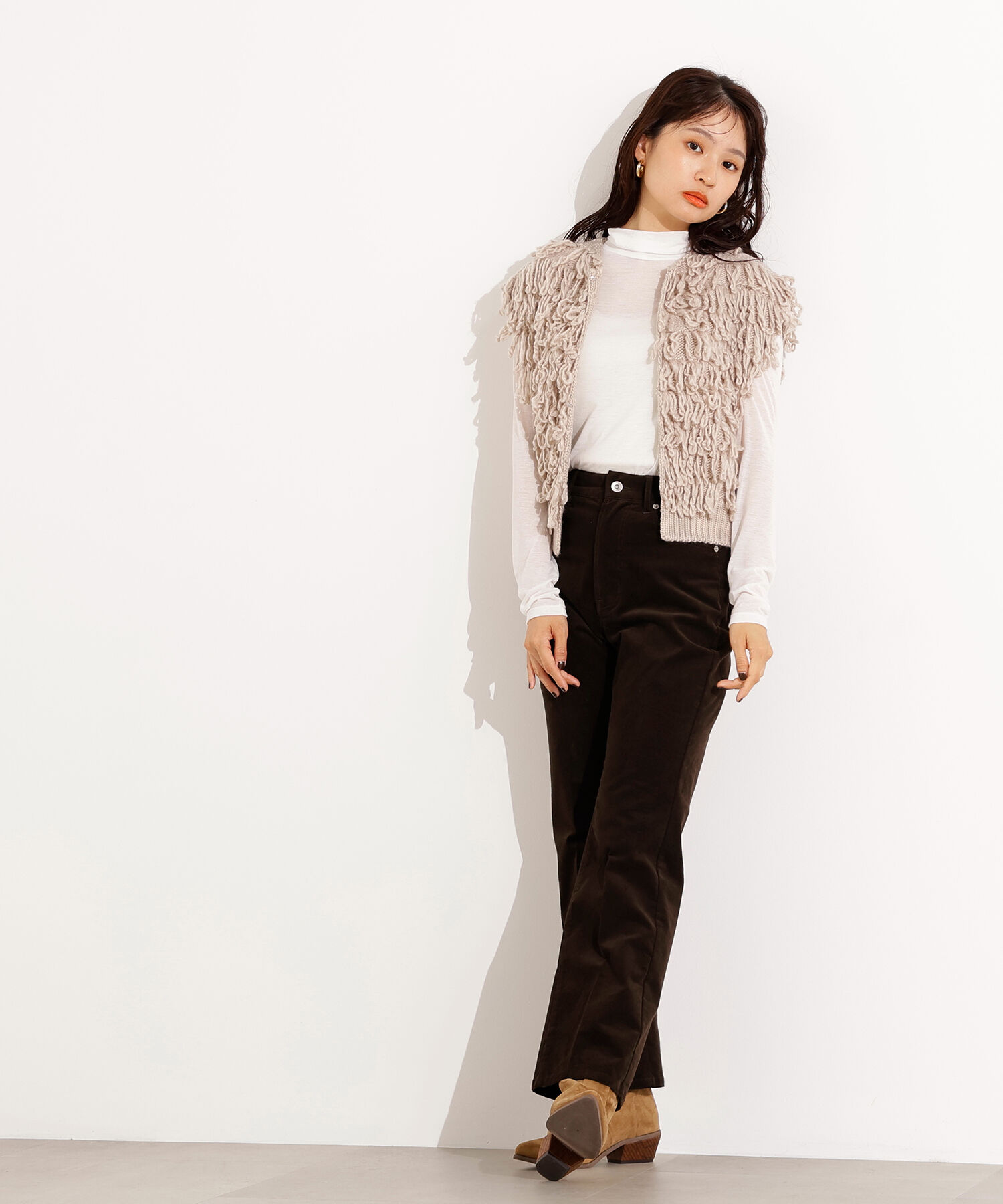  「ループニットベスト」|ニット・セーター|