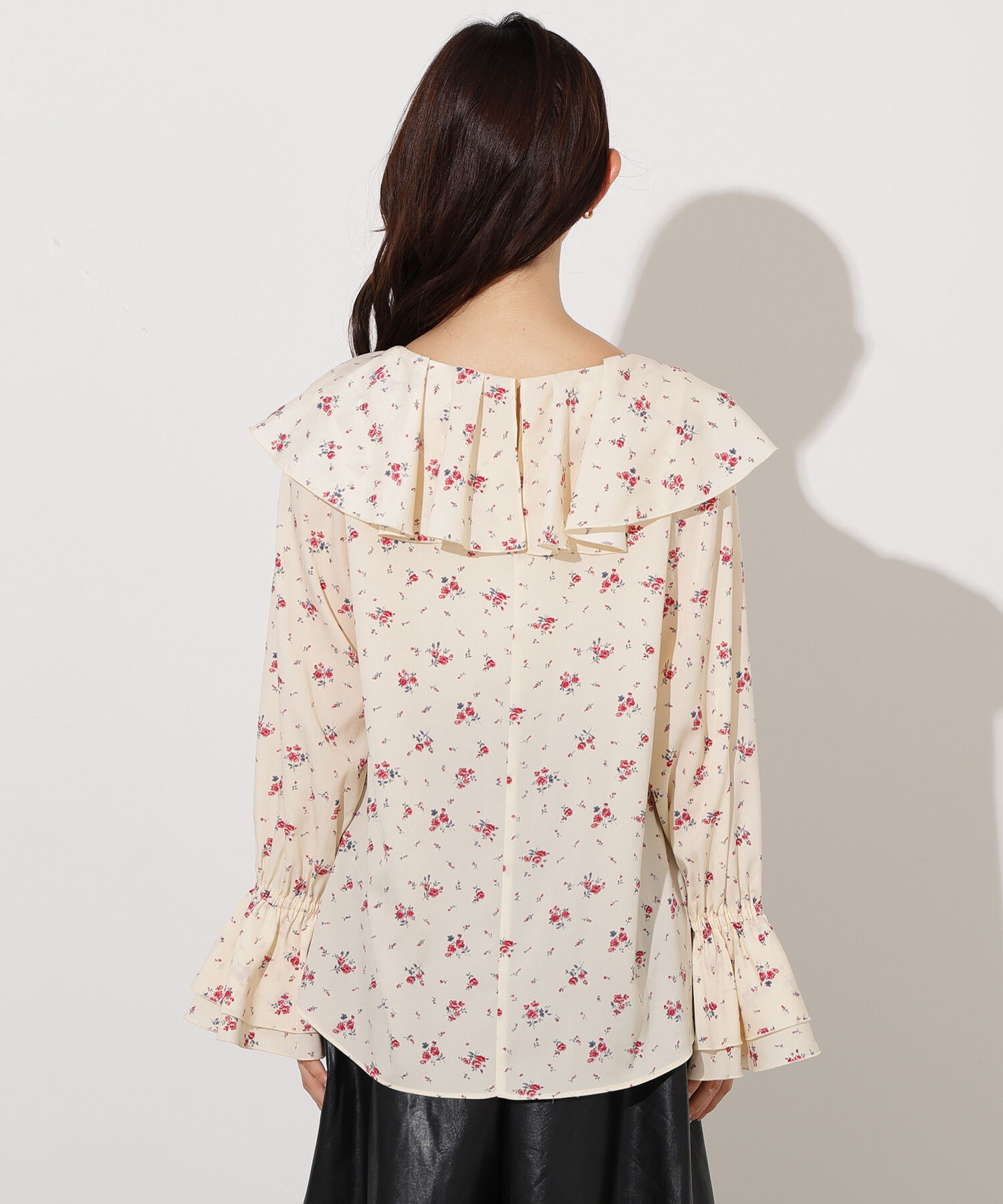  「プリントラッフルブラウス」|シャツ・ブラウス|