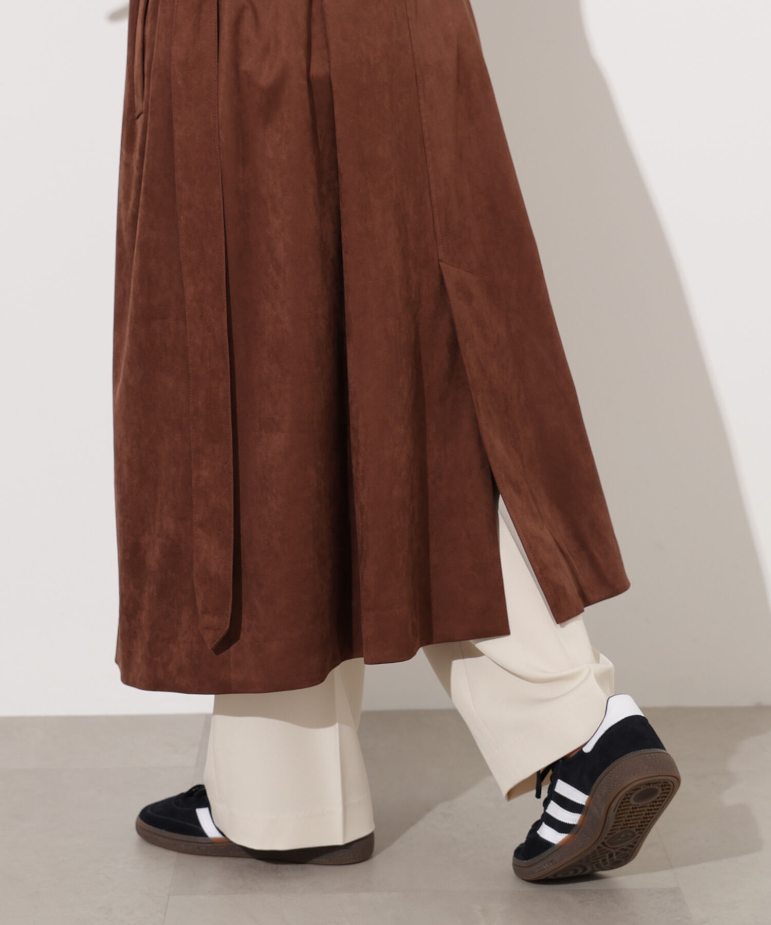  「フェイクスウェードロングトレンチコート」|その他|