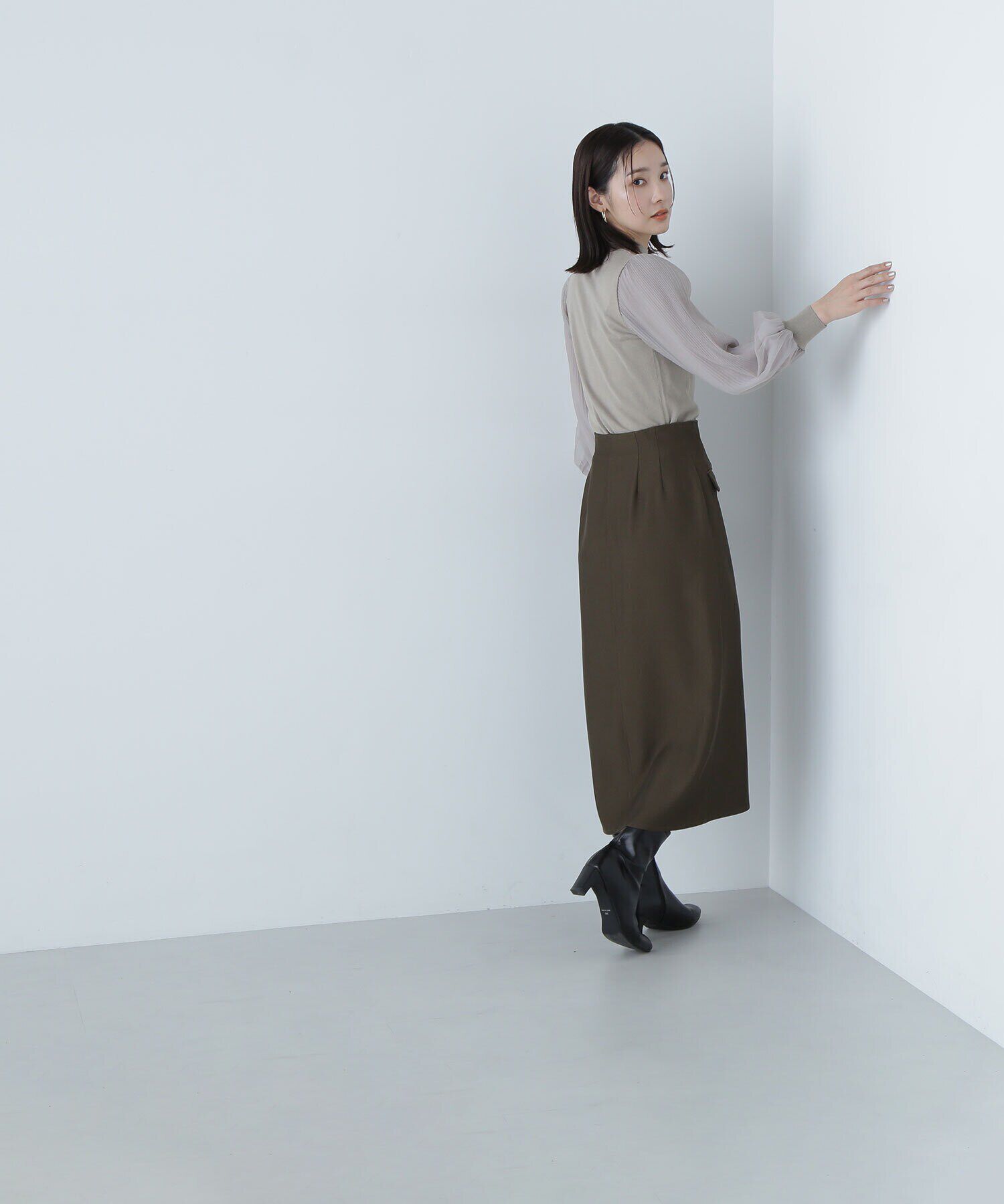  「フラップポケットタイトスカート」|スカート|