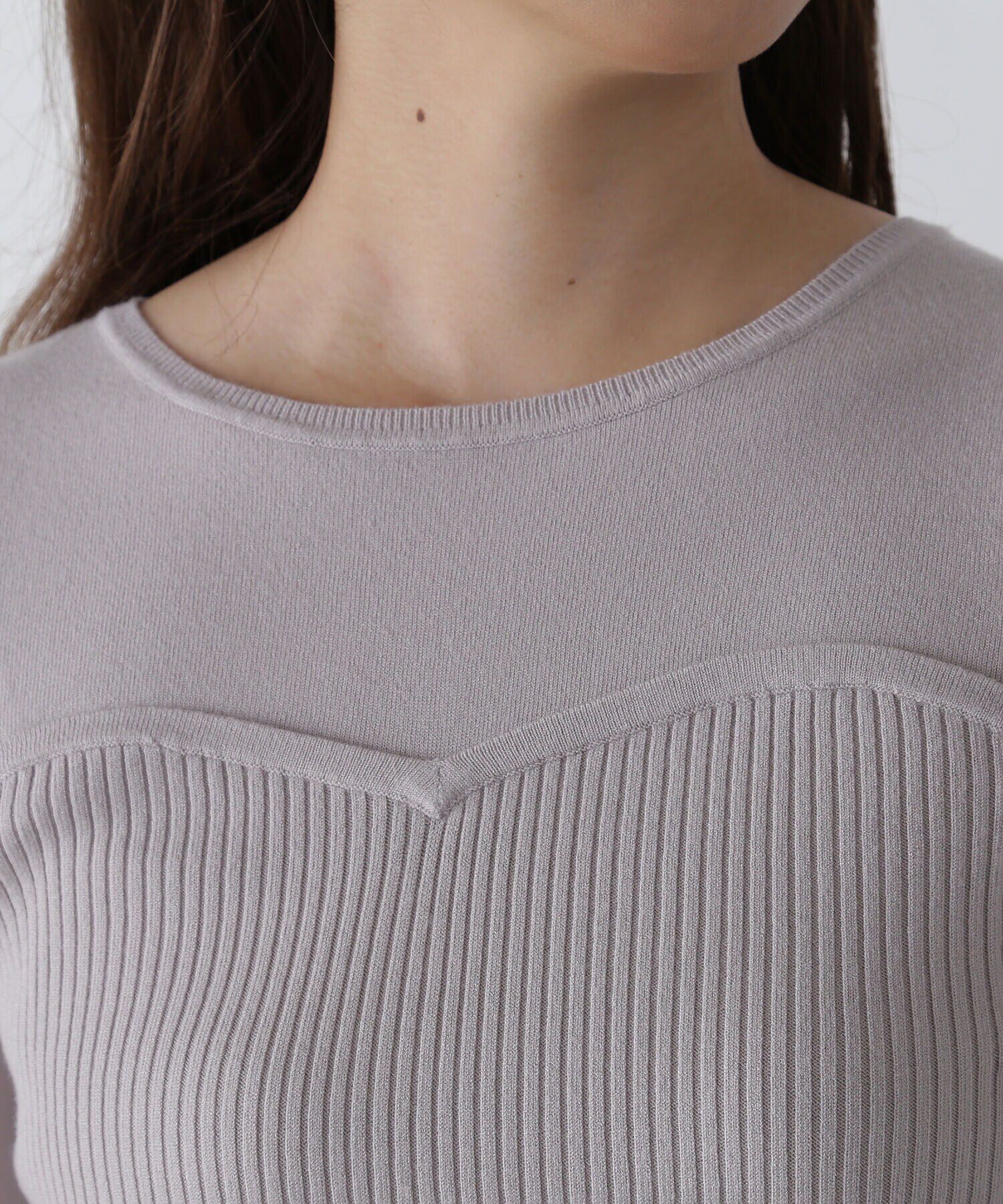  「リボンスリーブドッキングニット　24AW」|ニット・セーター|