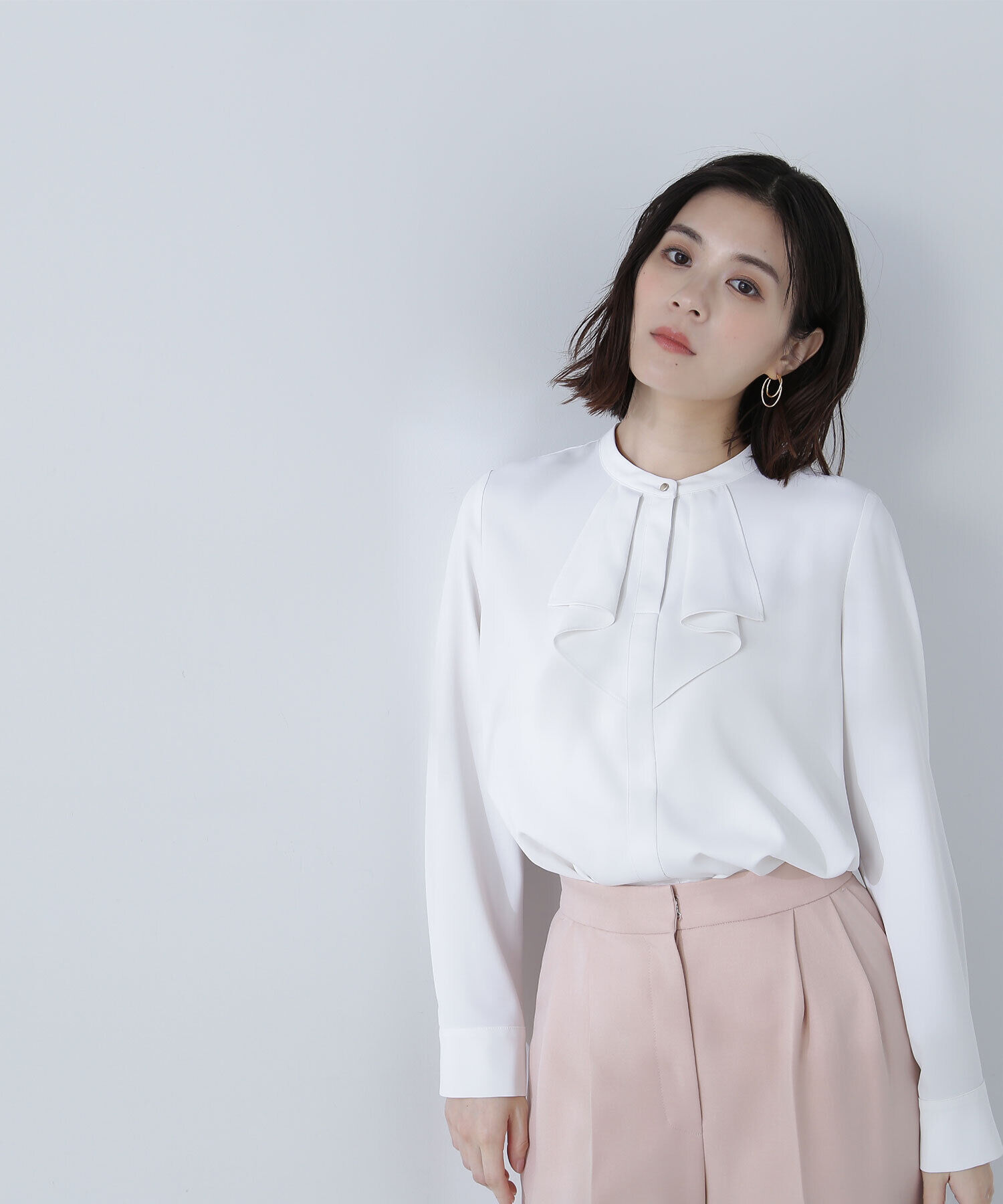  「メタルポイントフリルブラウス」|シャツ・ブラウス|