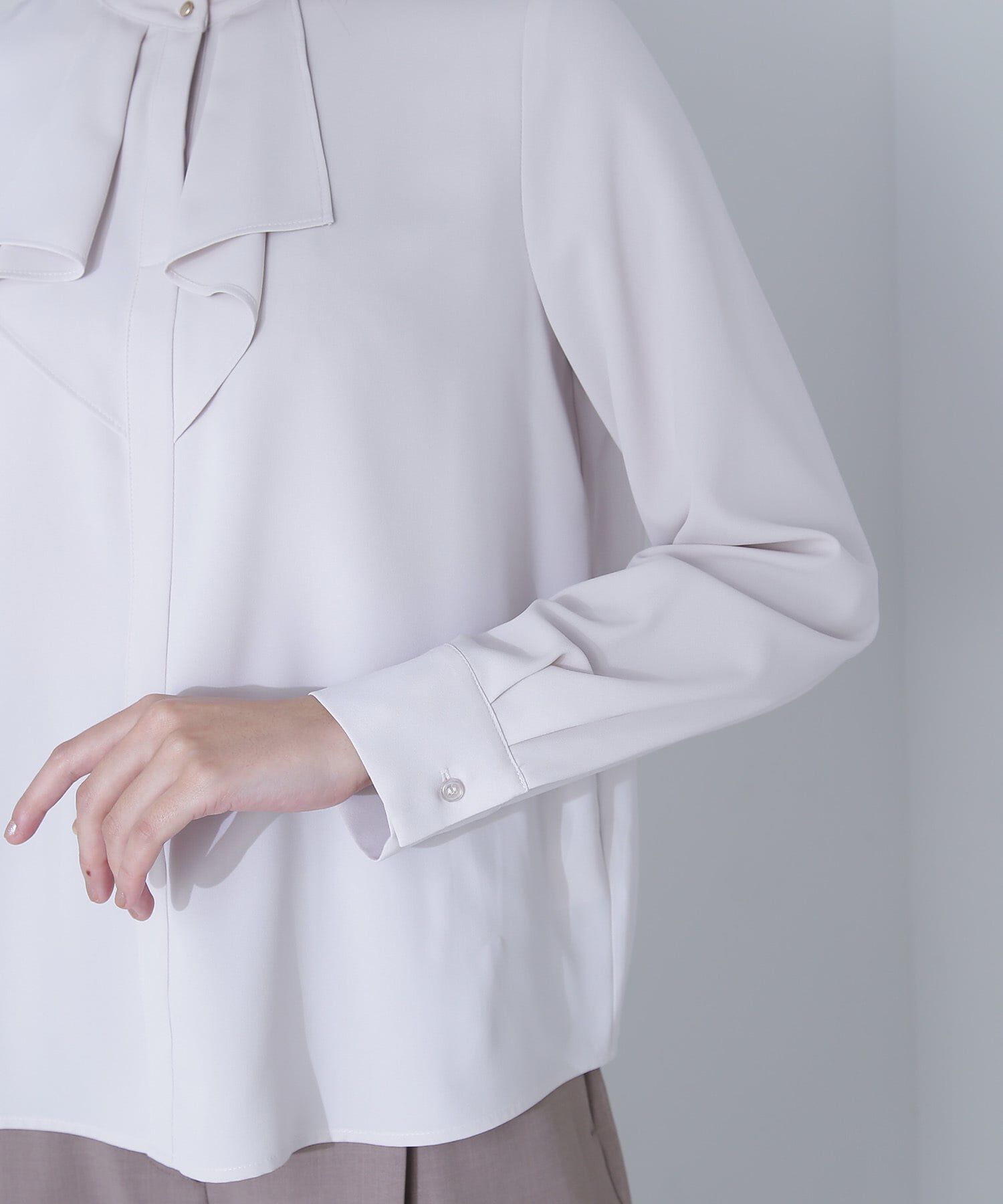  「メタルポイントフリルブラウス」|シャツ・ブラウス|