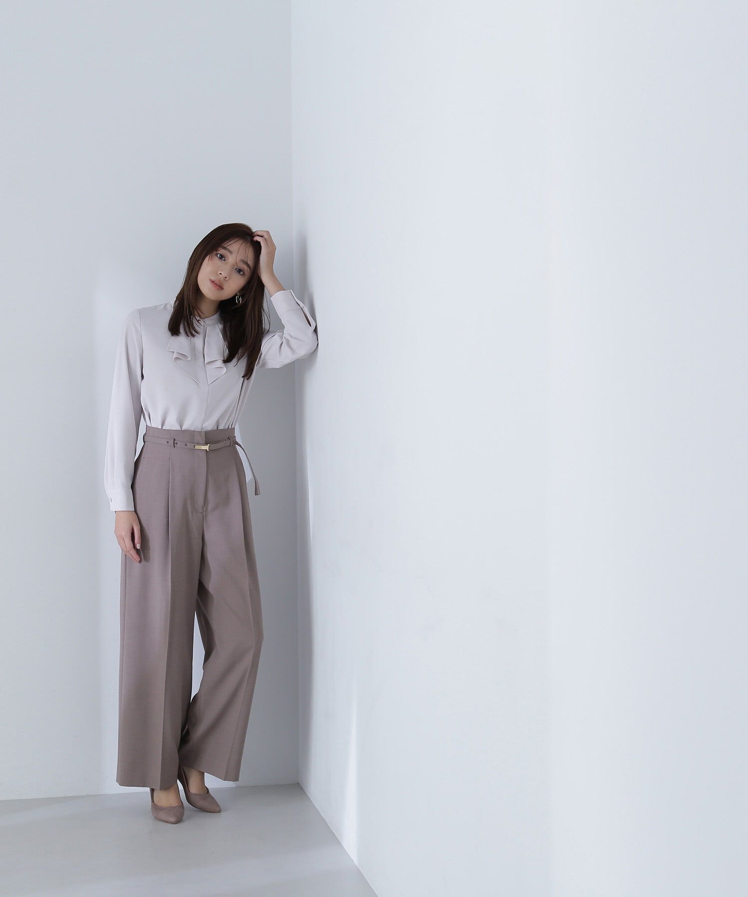  「メタルポイントフリルブラウス」|シャツ・ブラウス|