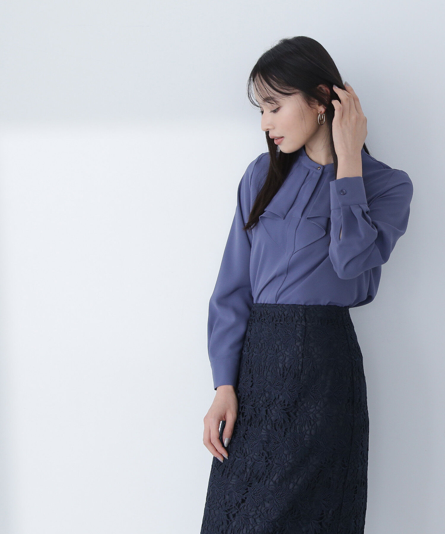  「メタルポイントフリルブラウス」|シャツ・ブラウス|