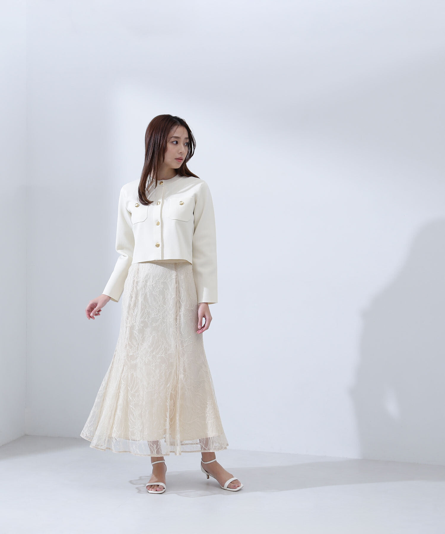  「ラッセルレースマーメイドスカート」|スカート|