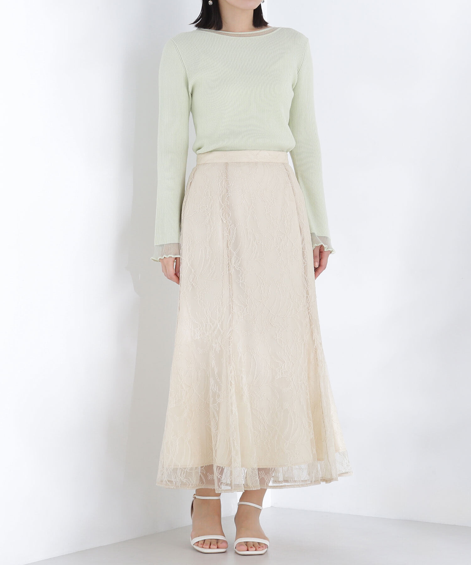  「ラッセルレースマーメイドスカート」|スカート|