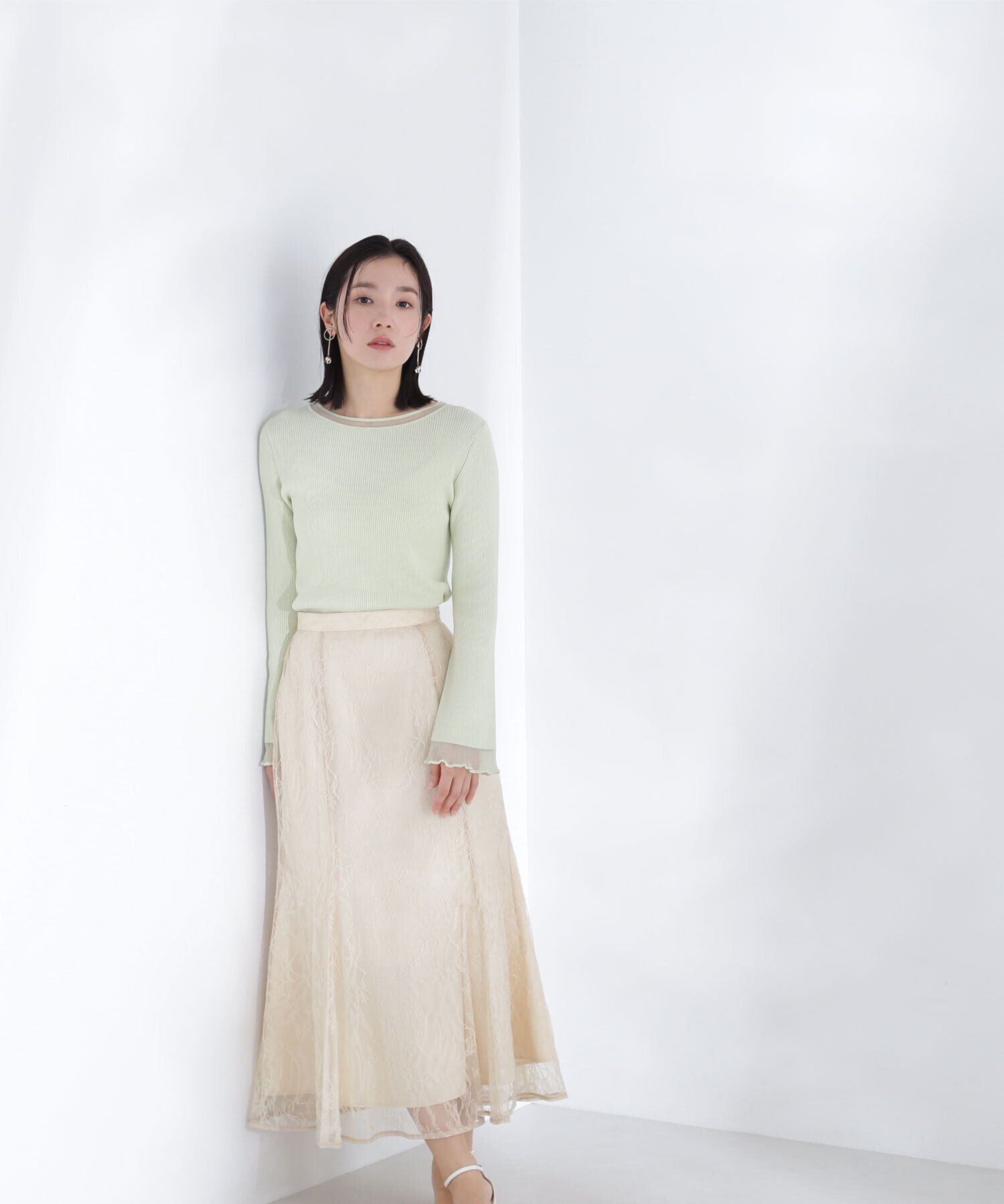  「ラッセルレースマーメイドスカート」|スカート|