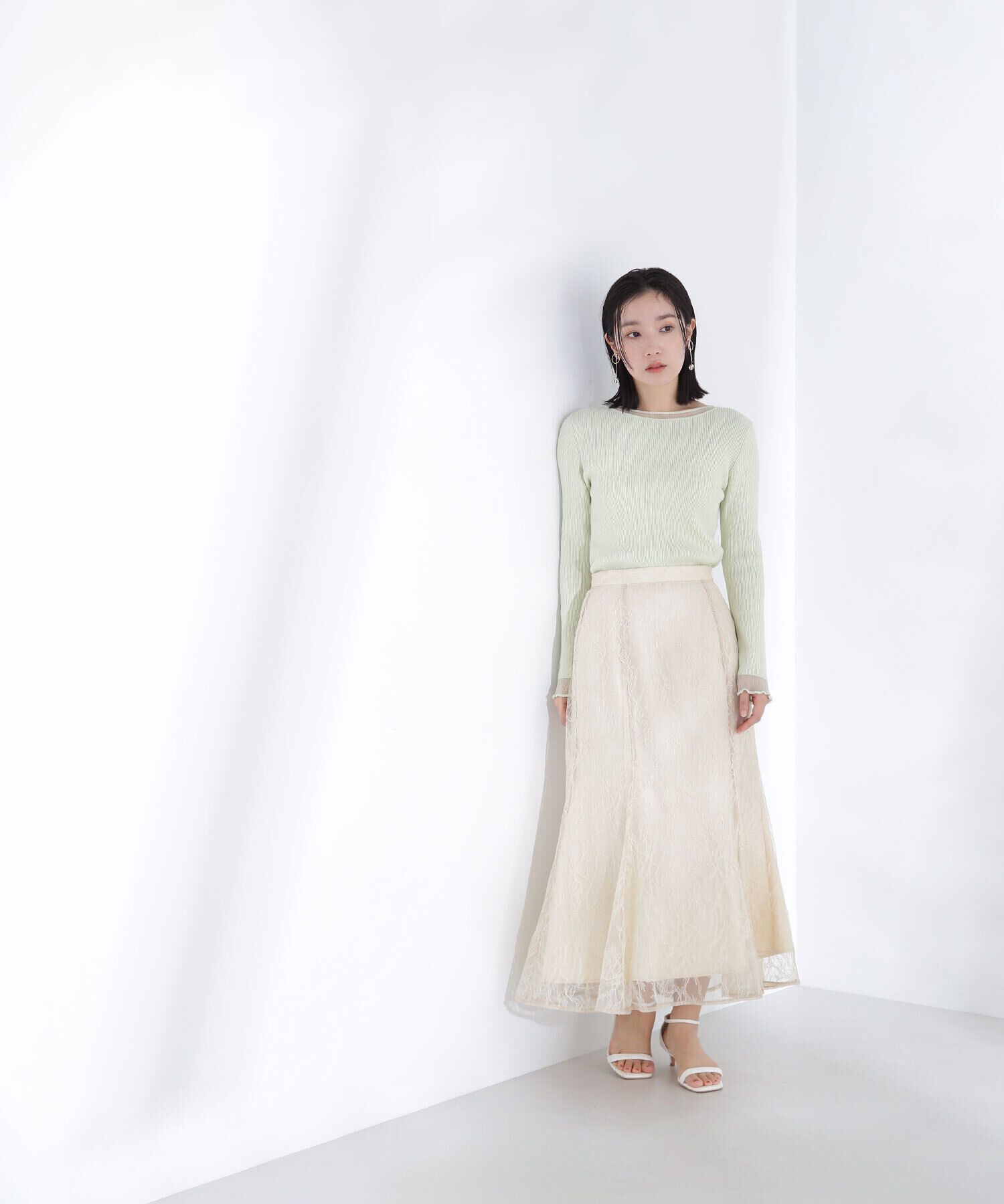  「ラッセルレースマーメイドスカート」|スカート|