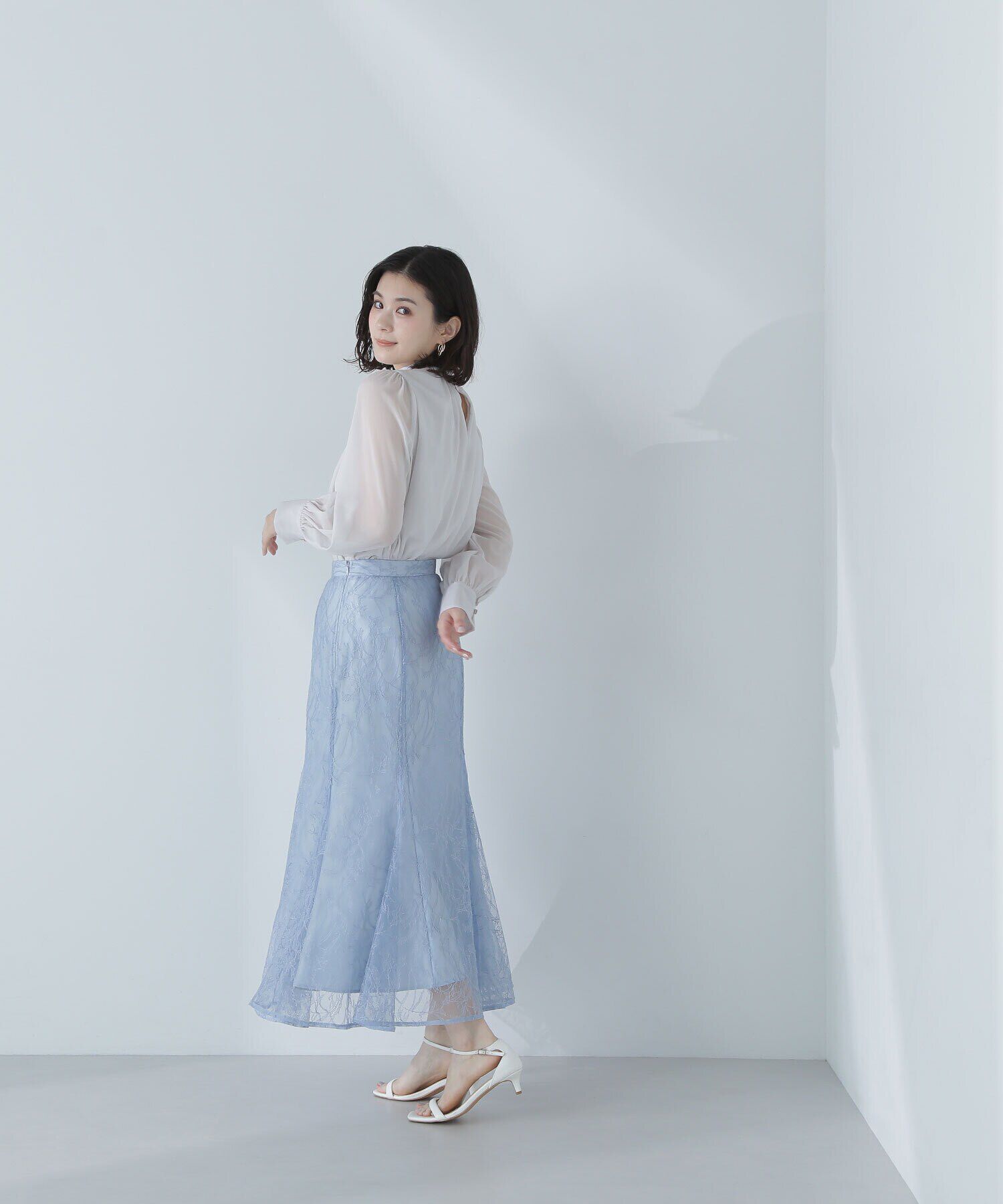  「ラッセルレースマーメイドスカート」|スカート|