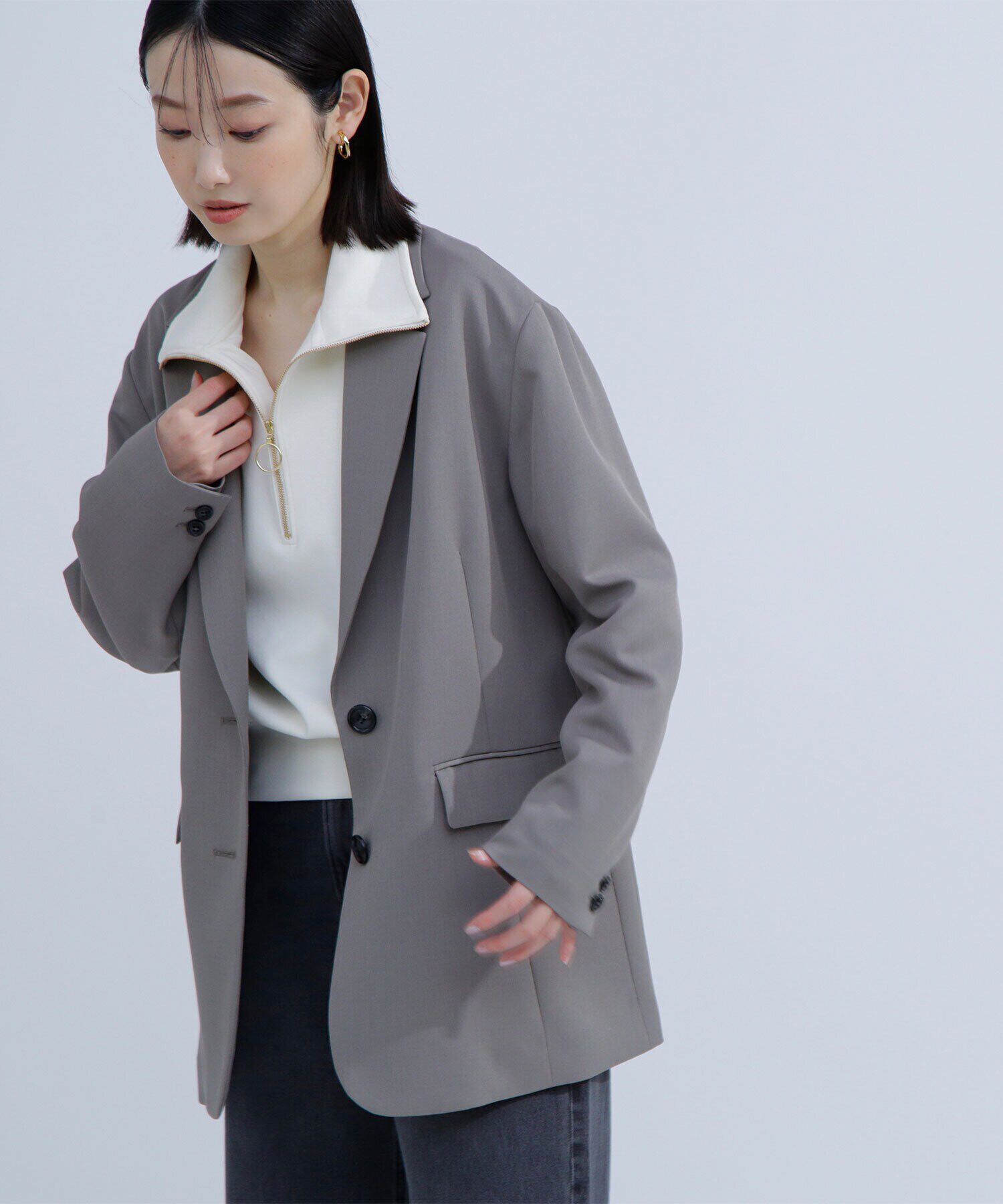  「シングルテーラーオーバージャケット」|ブルゾン・スタジャン|