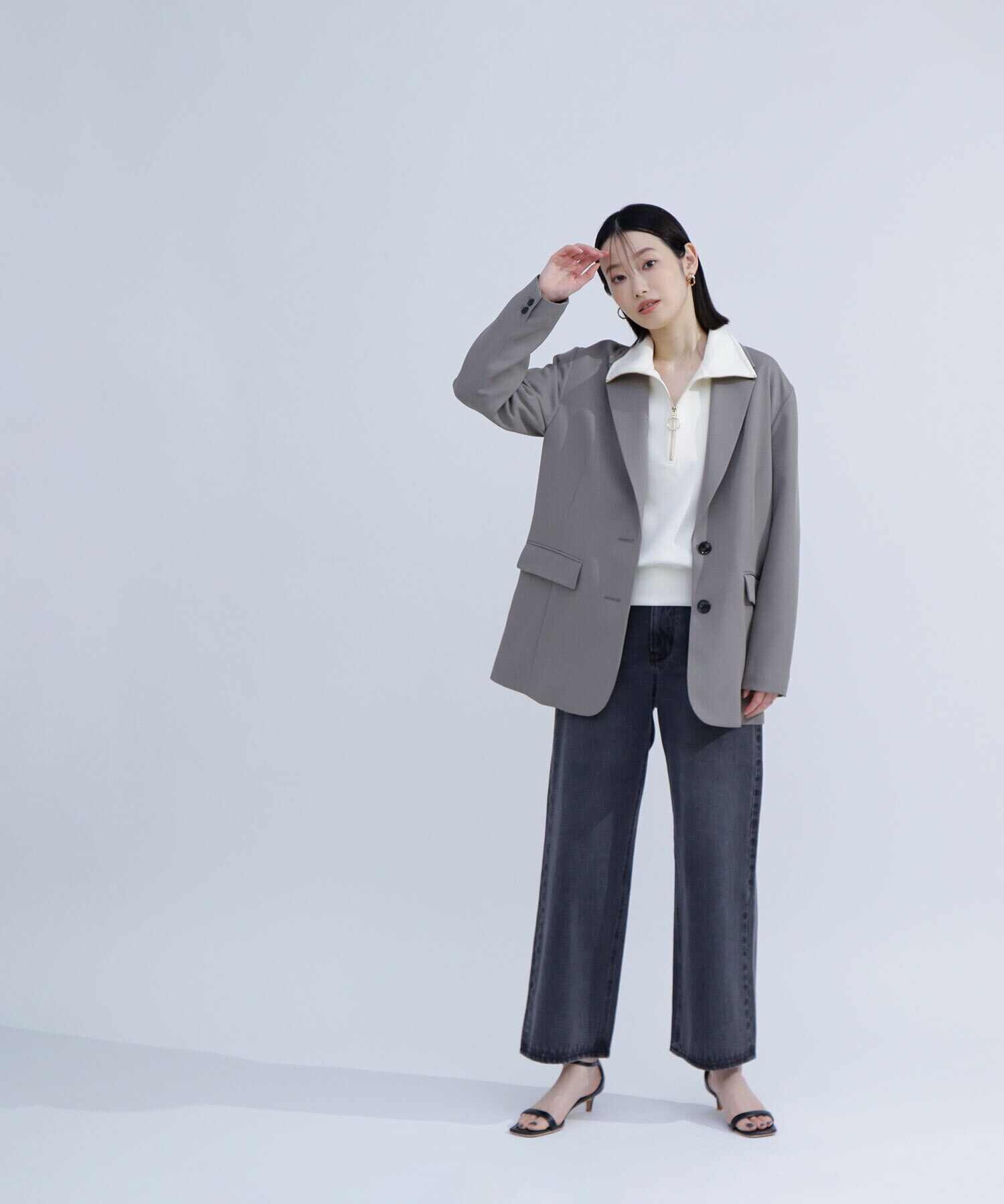  「シングルテーラーオーバージャケット」|ブルゾン・スタジャン|