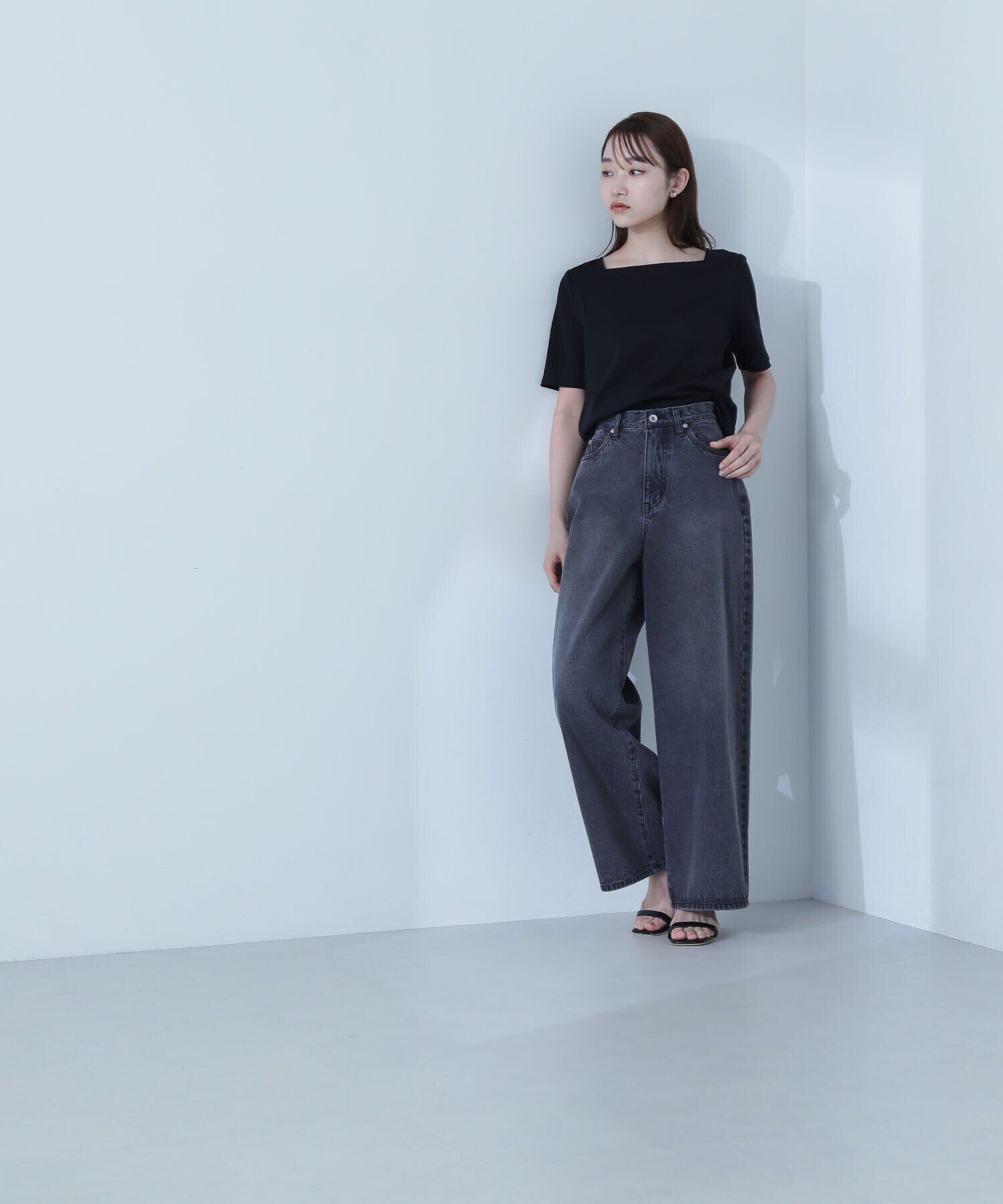  「ベーシックTシャツシリーズ スクエアネック」|Tシャツ・カットソー|