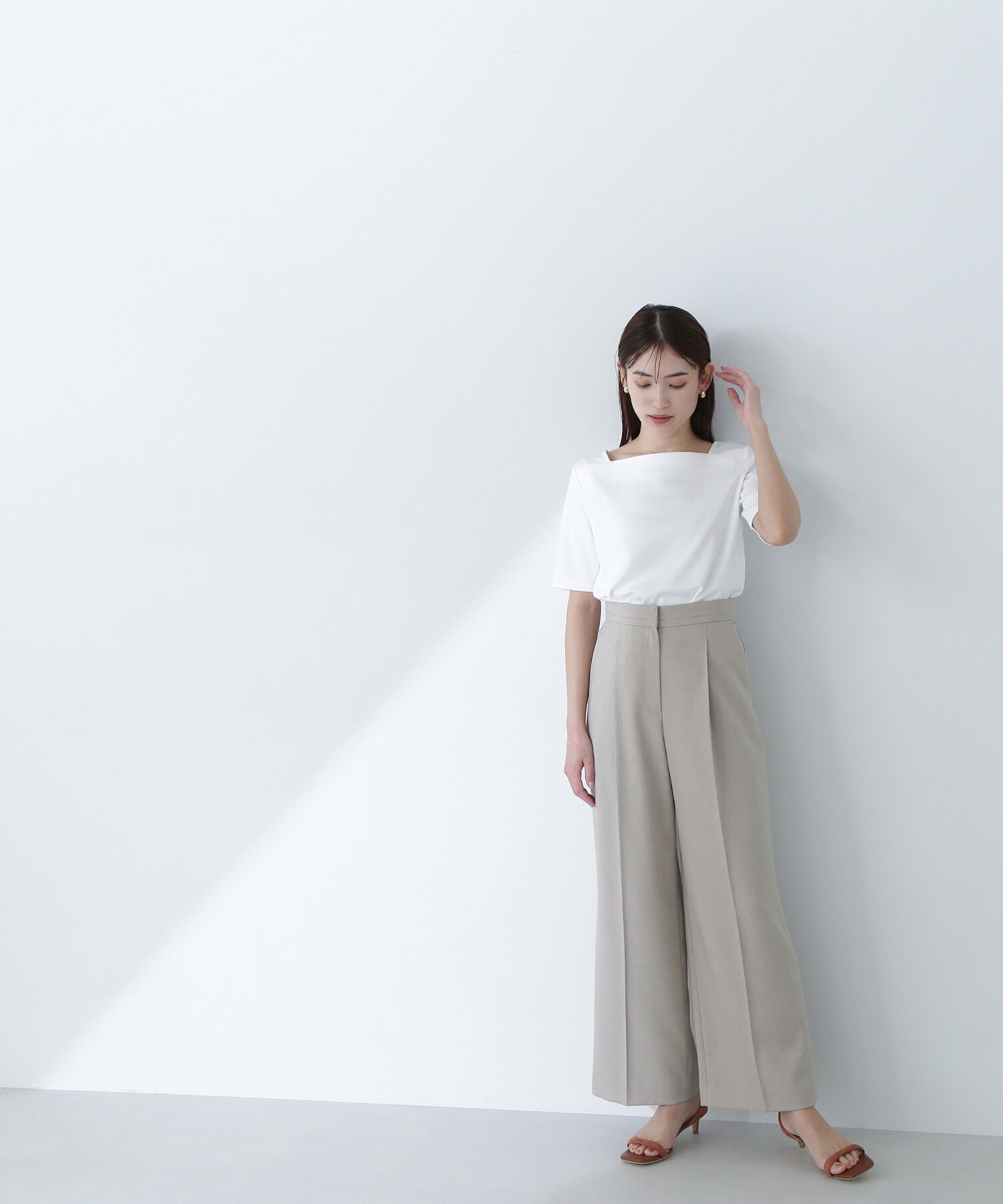  「ベーシックTシャツシリーズ スクエアネック」|Tシャツ・カットソー|