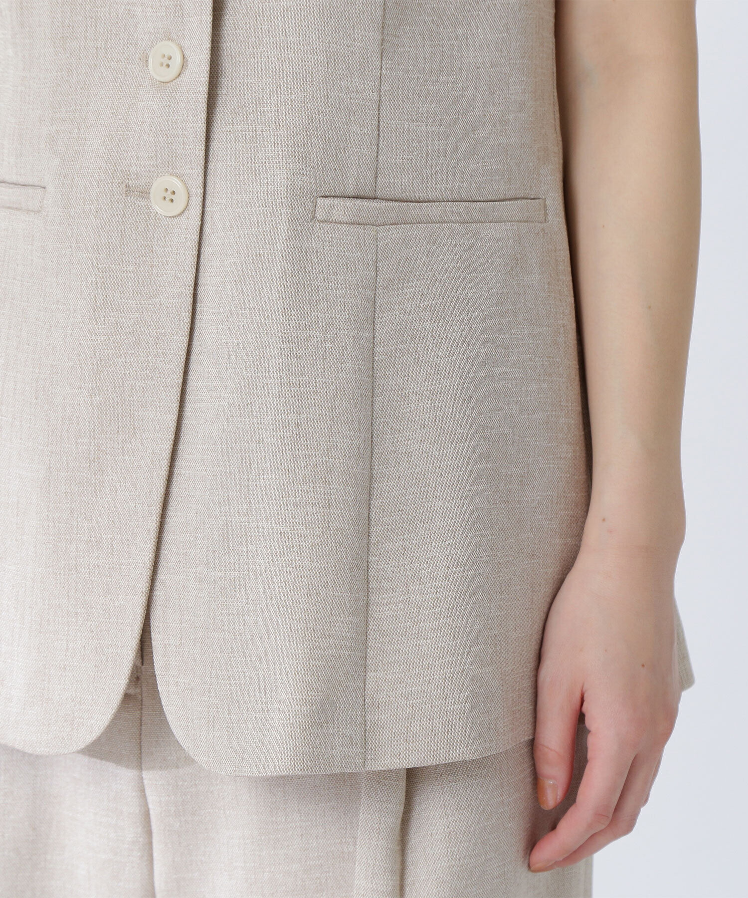  「リネンライクジレ」|ブルゾン・スタジャン|