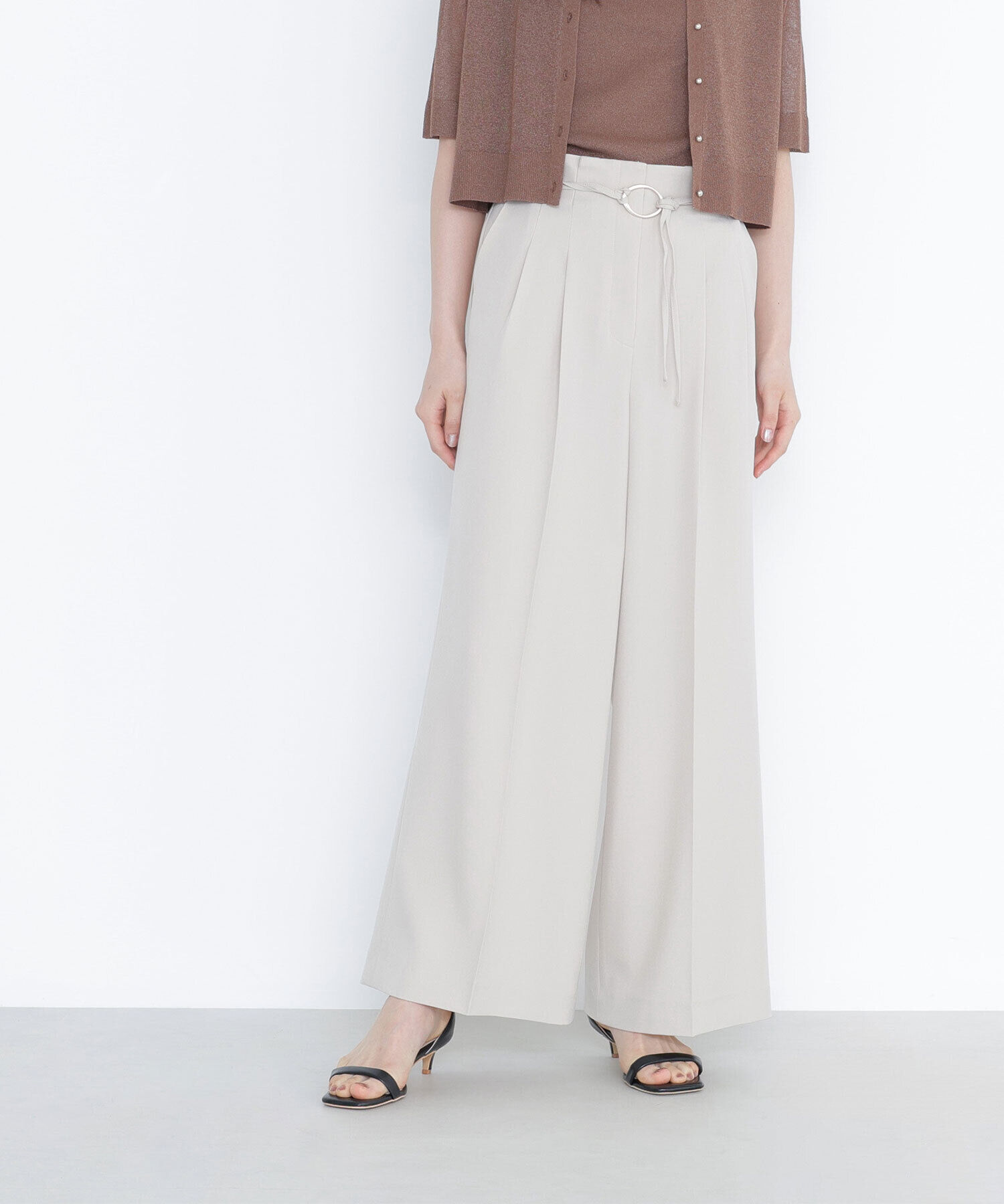  「ダブルベルトワイドパンツ」|その他|