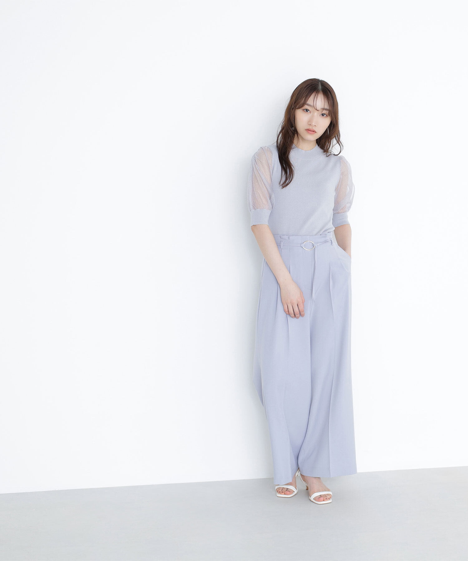  「ダブルベルトワイドパンツ」|その他|