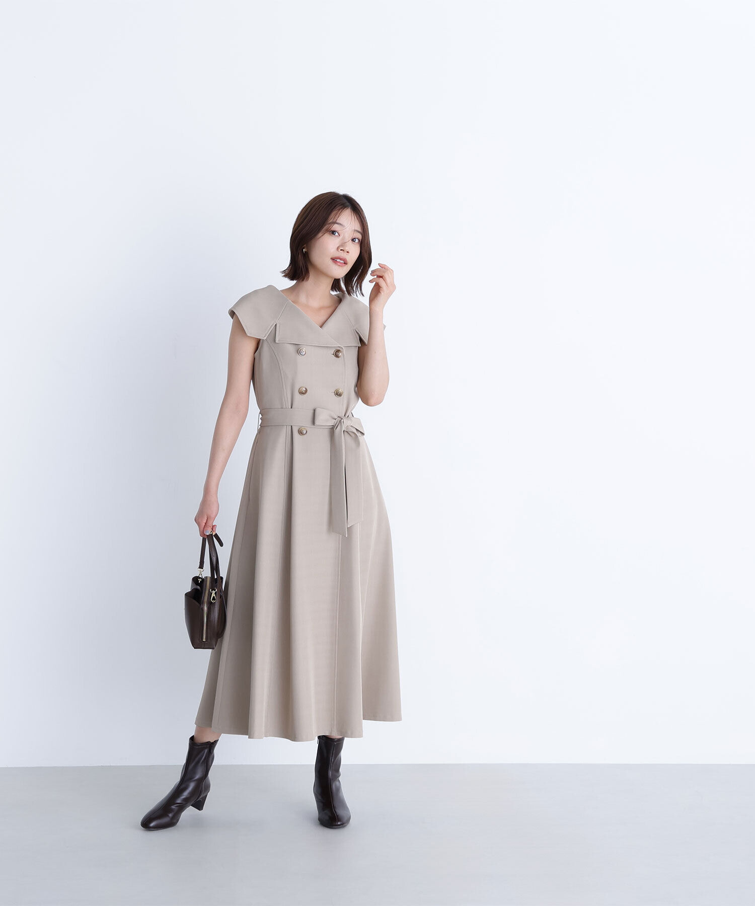  「トレンチディテールワンピース」|ワンピース|