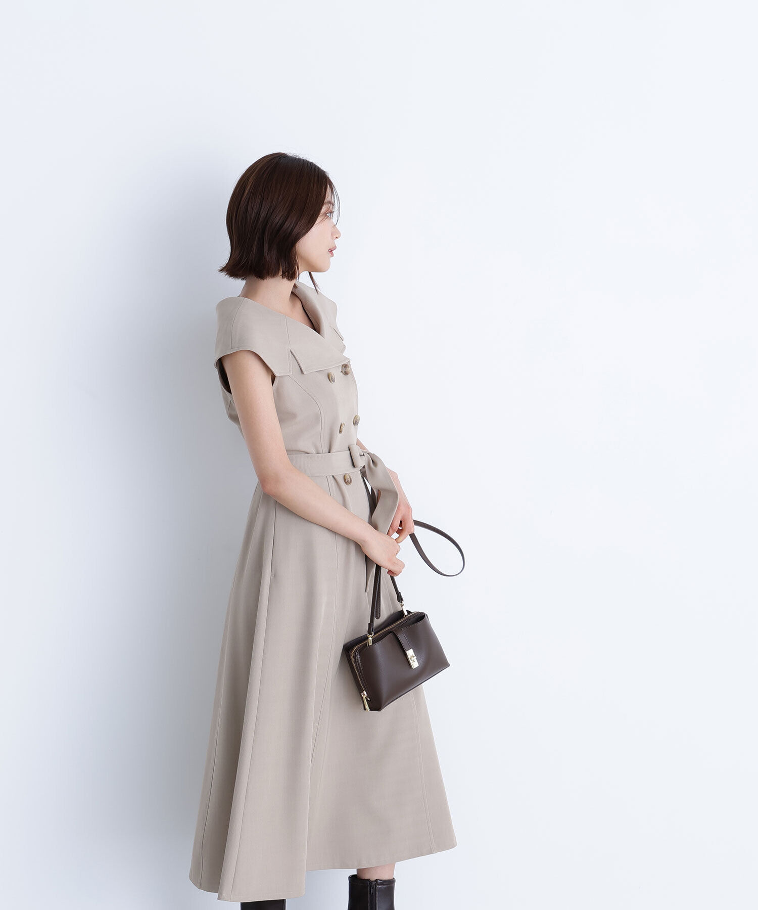  「トレンチディテールワンピース」|ワンピース|