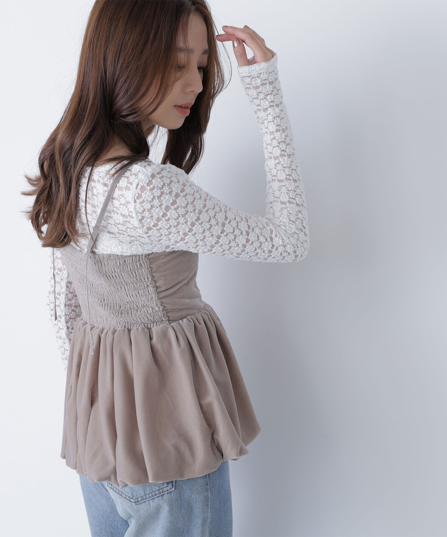  「ベルベットキャミビスチェ」|シャツ・ブラウス|