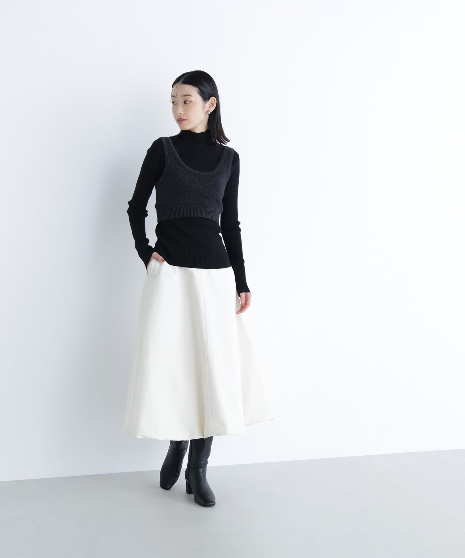  「中綿フレアスカート」|スカート|