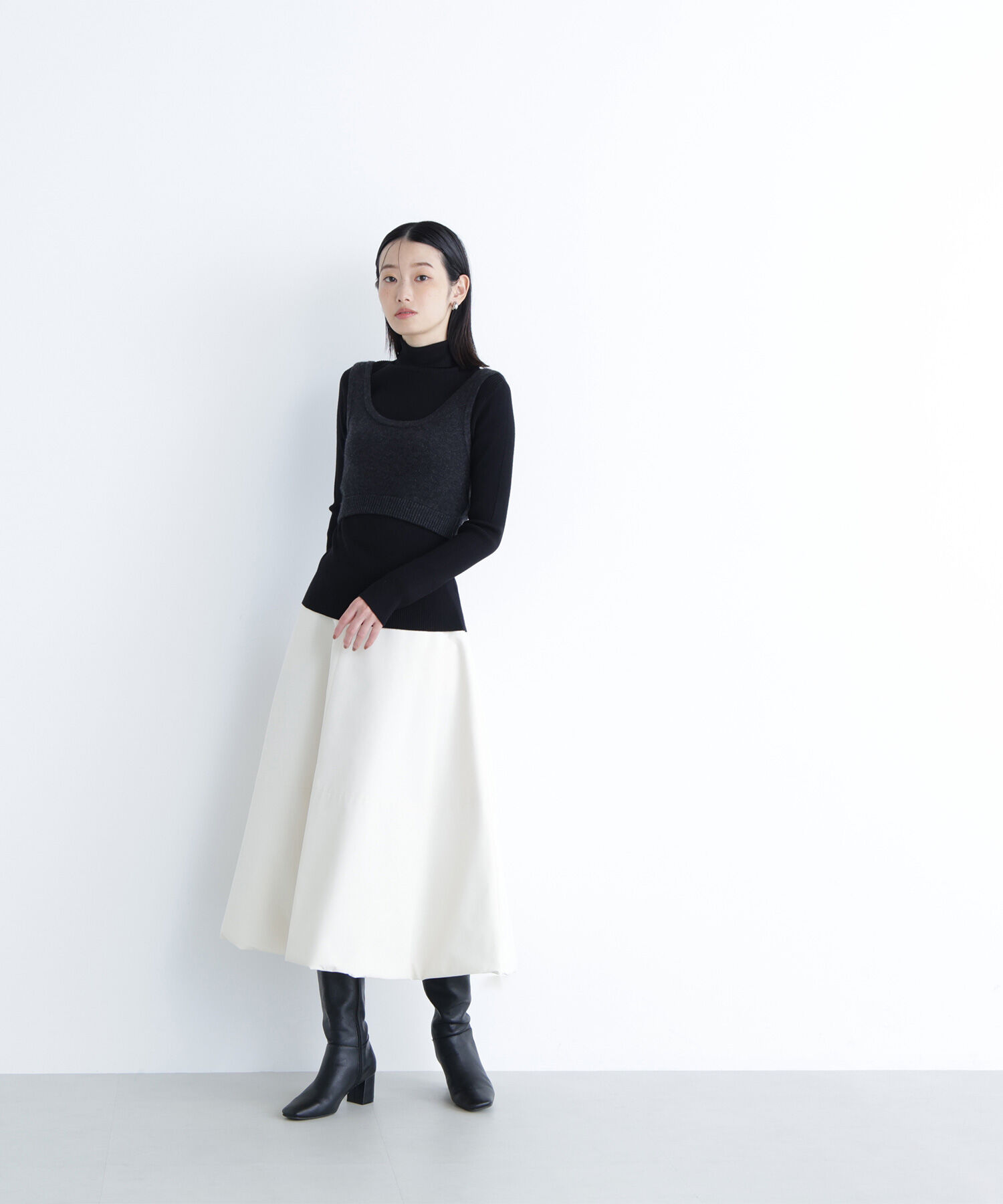  「中綿フレアスカート」|スカート|