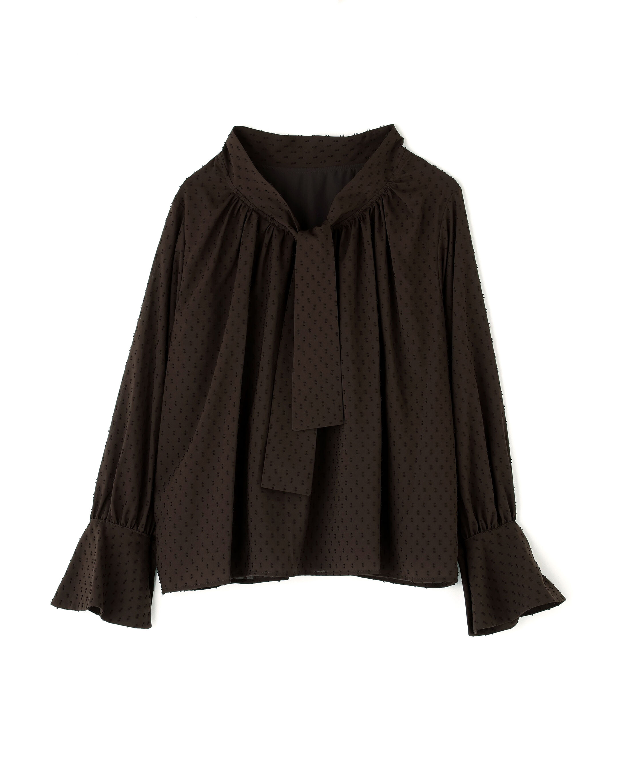  「カットドビーボウブラウス」|シャツ・ブラウス|