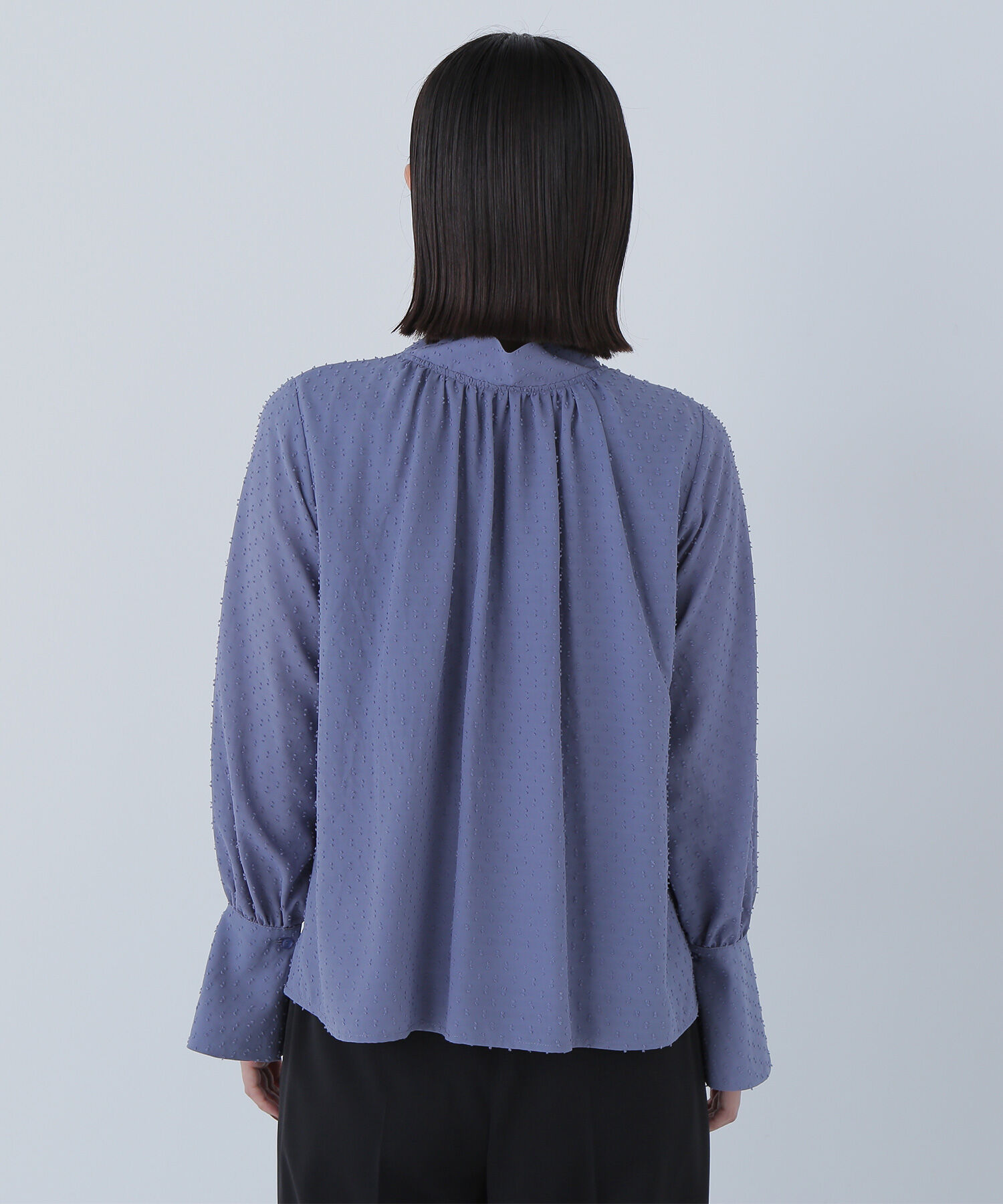  「カットドビーボウブラウス」|シャツ・ブラウス|