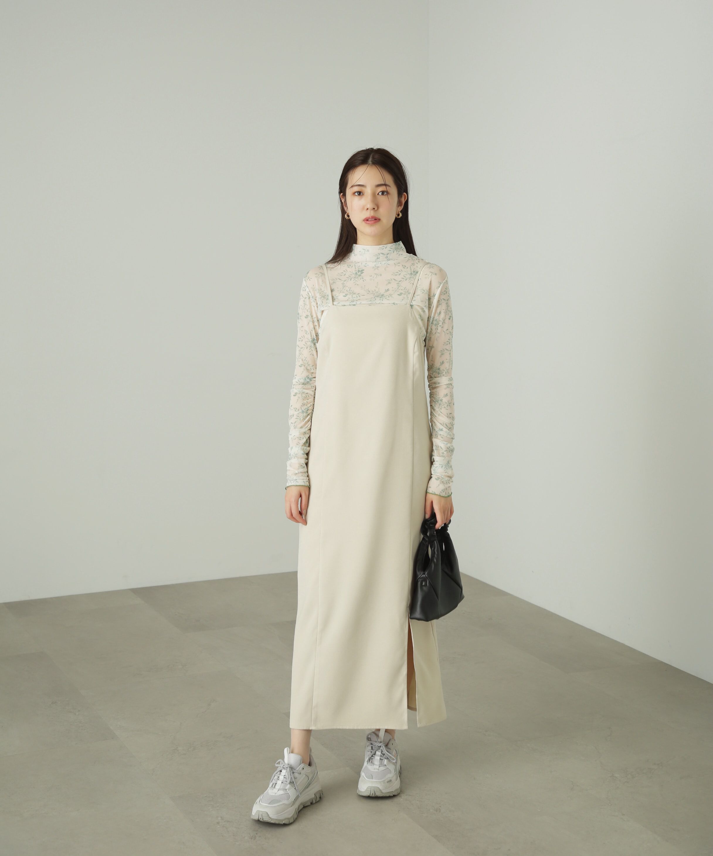  「柄シアーハイネックカットソー」|Tシャツ・カットソー|