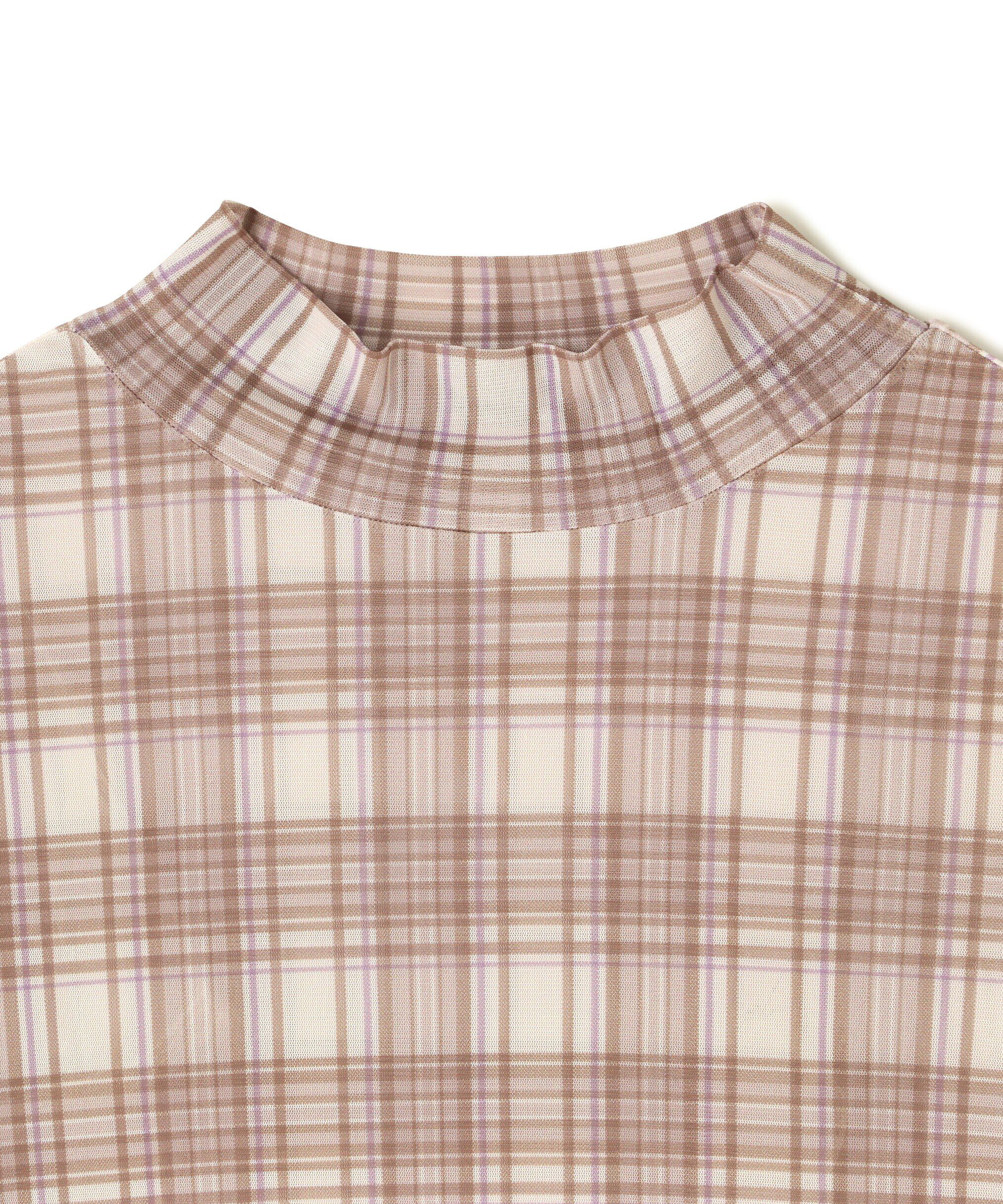  「柄シアーハイネックカットソー」|Tシャツ・カットソー|