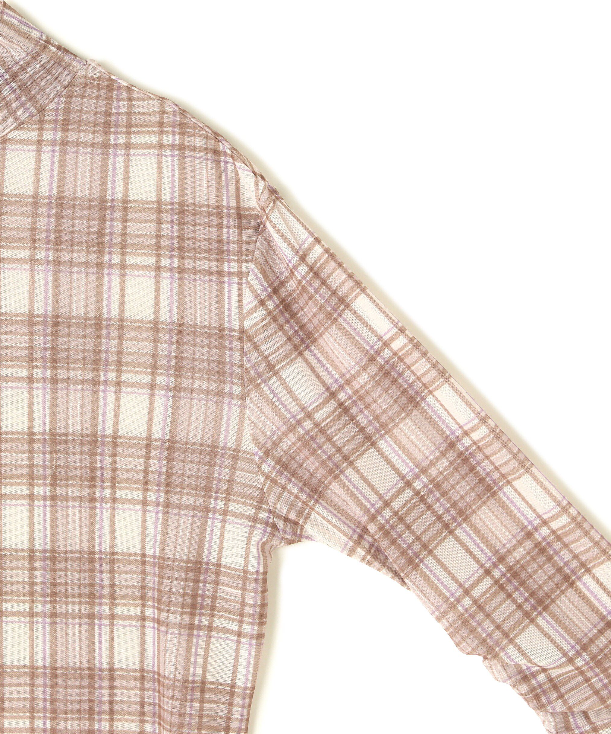  「柄シアーハイネックカットソー」|Tシャツ・カットソー|