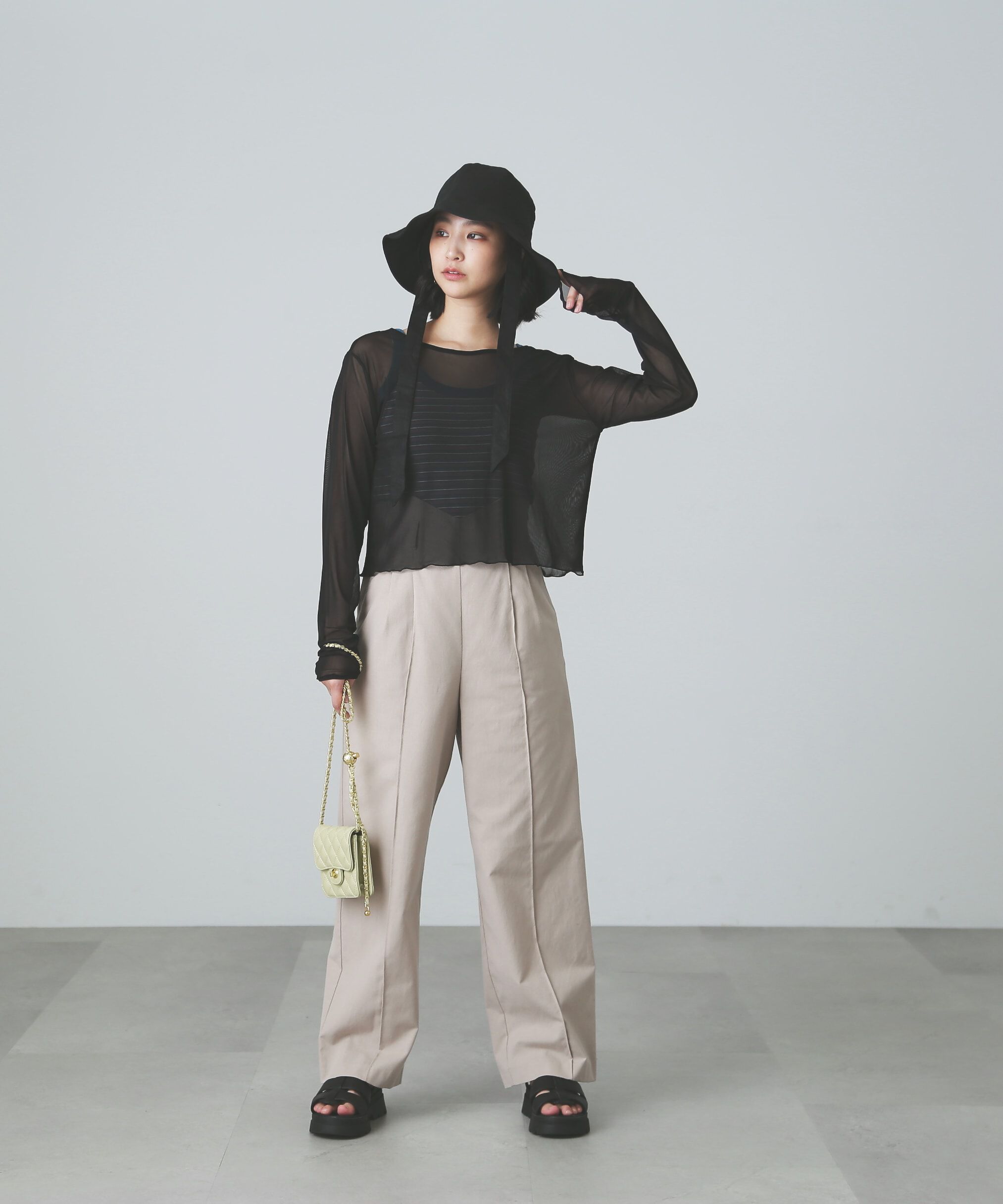  「前後2WAYチュールシアーカーディガン」|Tシャツ・カットソー|