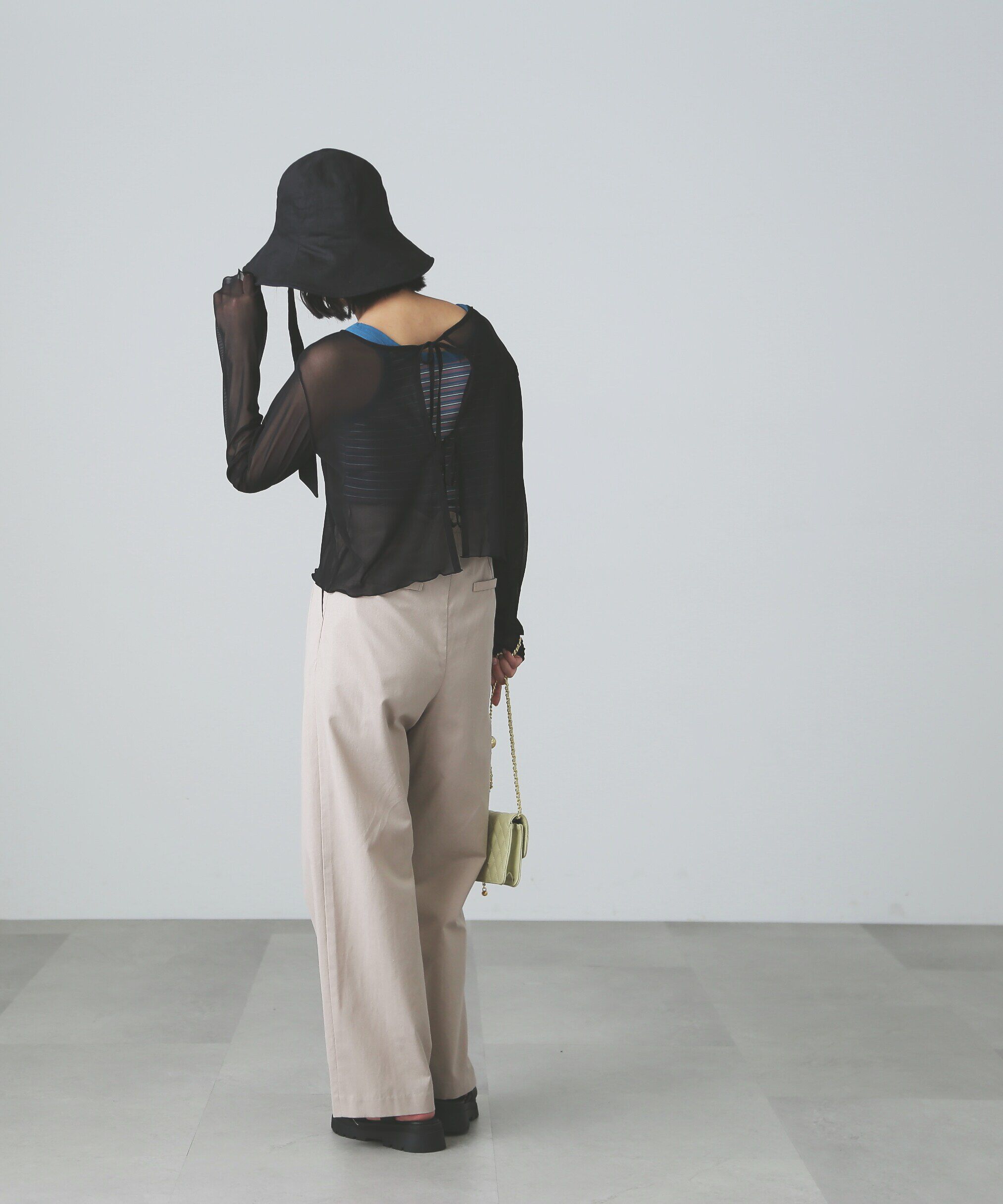  「前後2WAYチュールシアーカーディガン」|Tシャツ・カットソー|