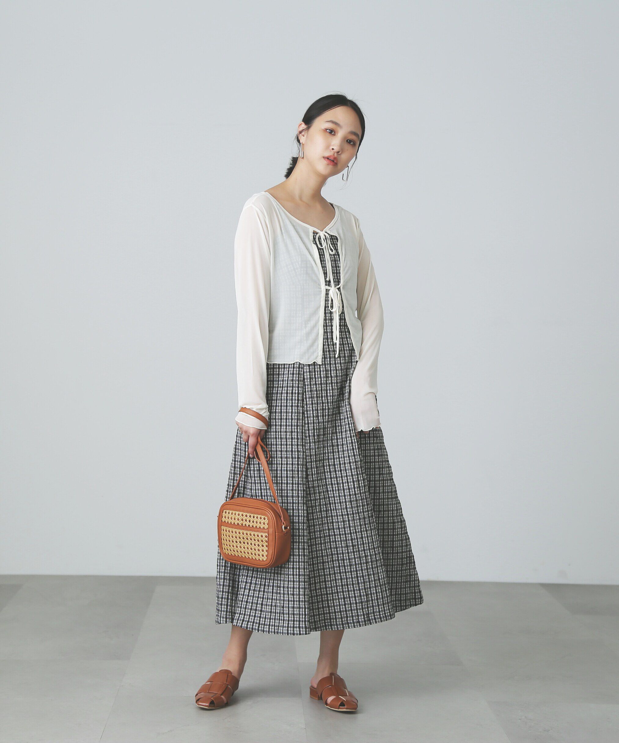  「前後2WAYチュールシアーカーディガン」|Tシャツ・カットソー|