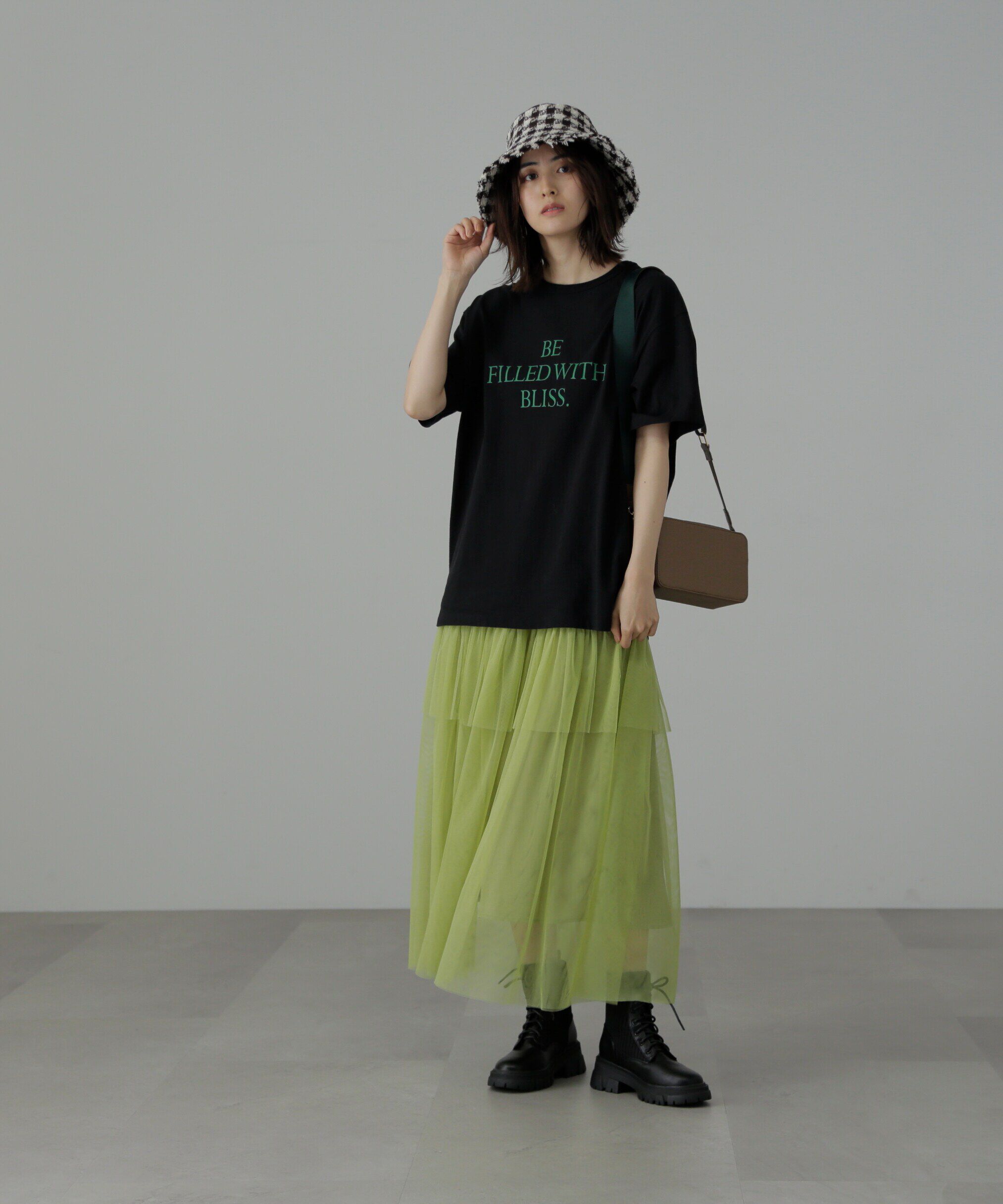  「チュールティアードマキシスカート」|スカート|