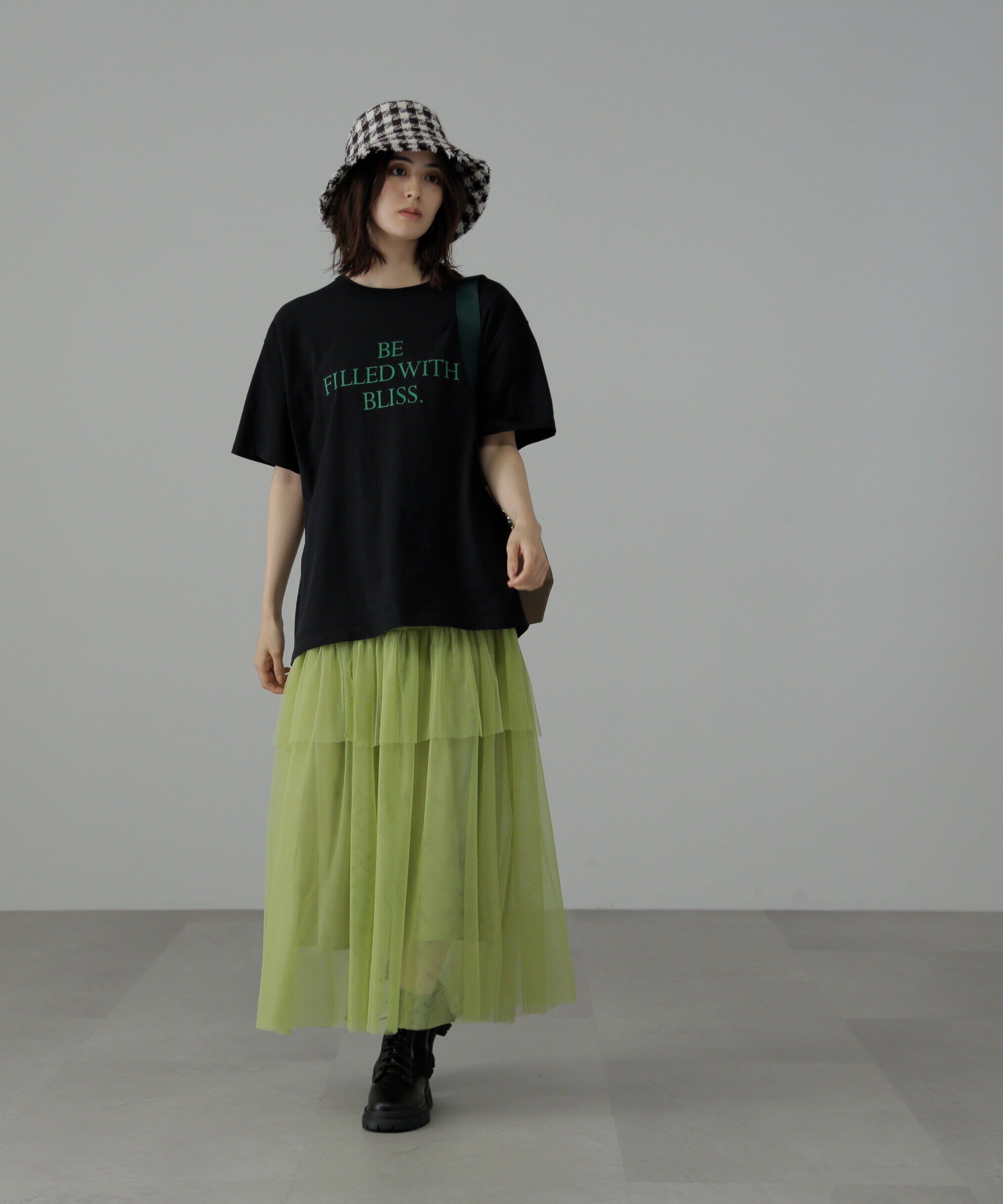  「チュールティアードマキシスカート」|スカート|