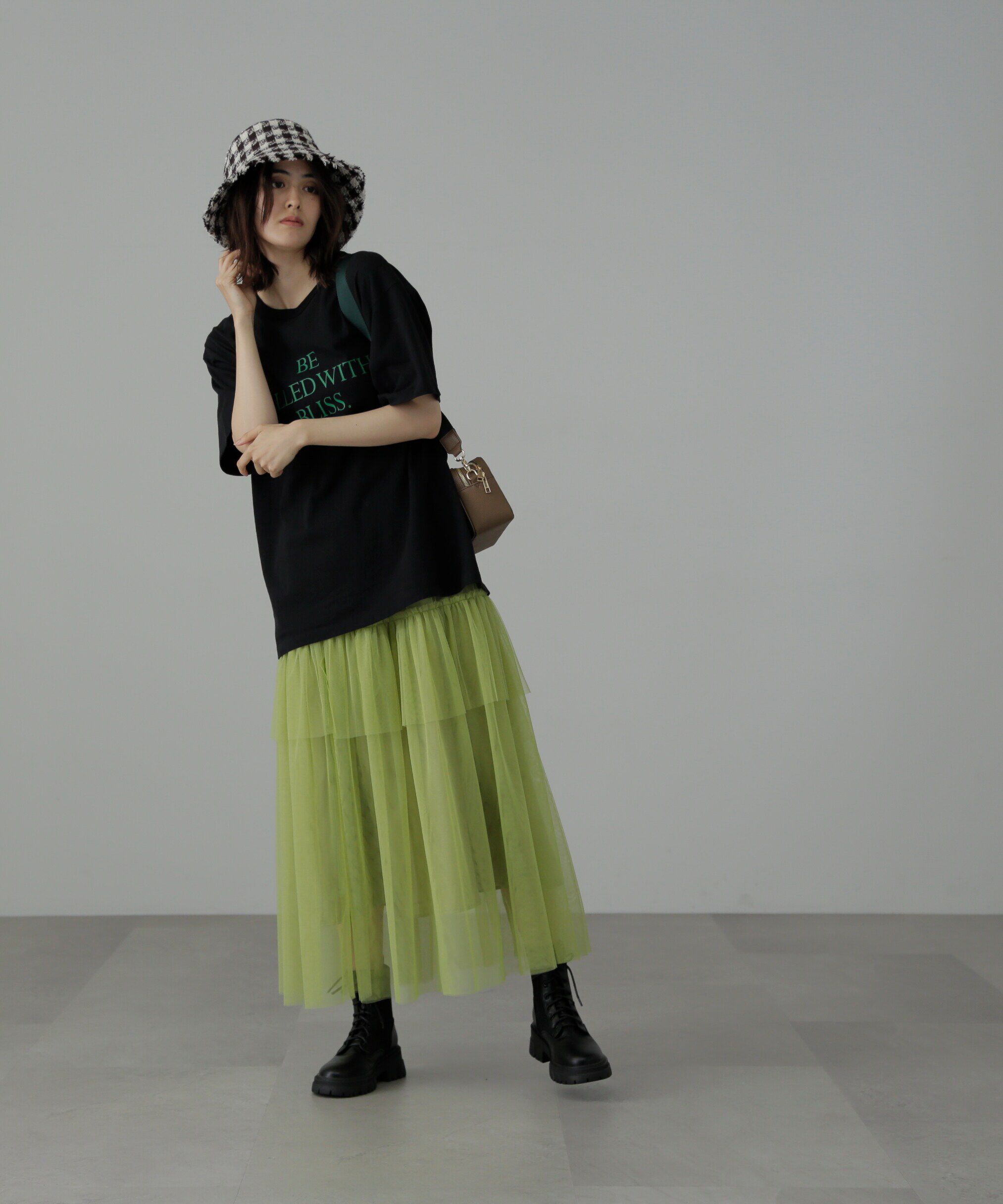  「チュールティアードマキシスカート」|スカート|