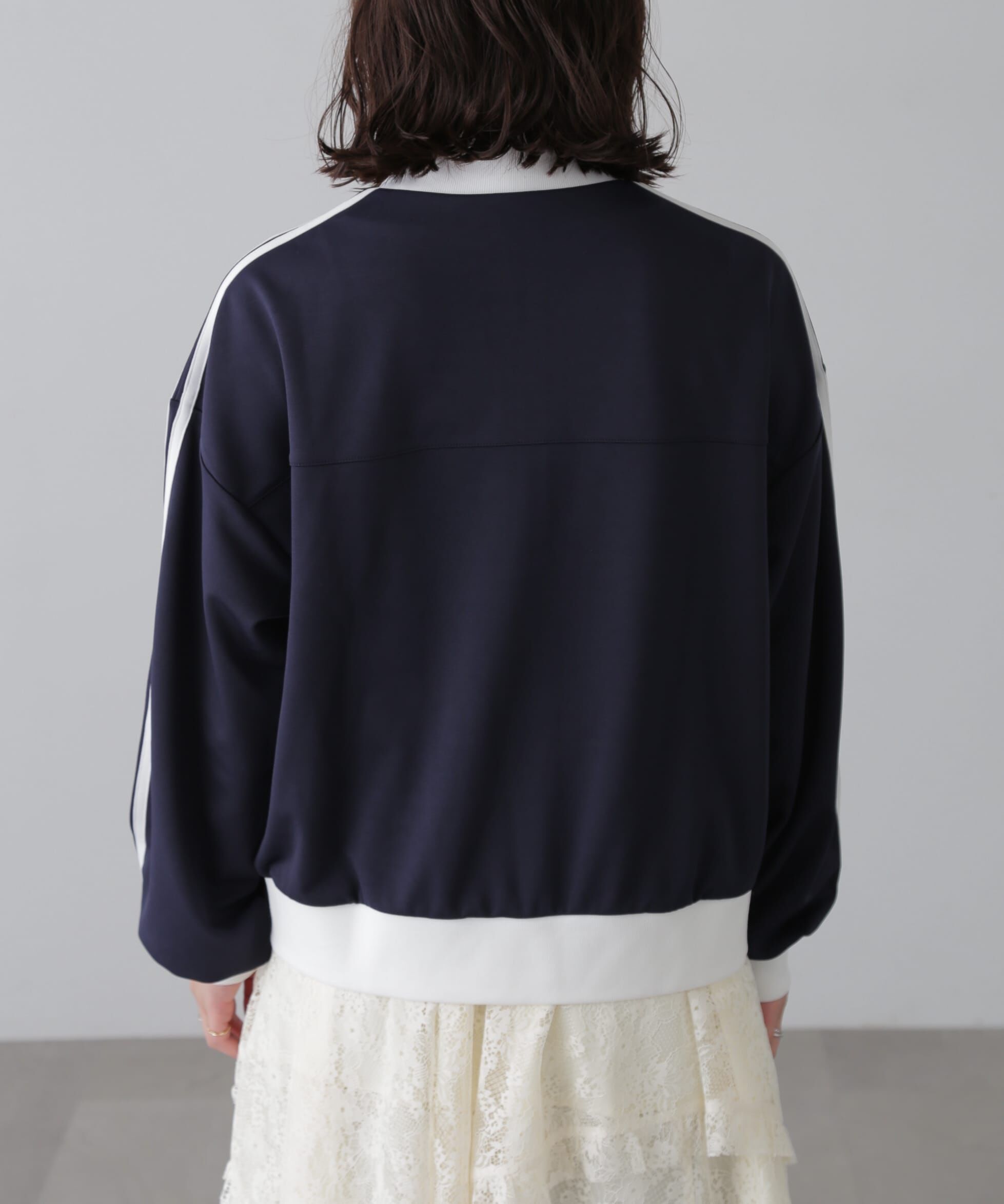  「配色ライントラックジャケット」|ブルゾン・スタジャン|