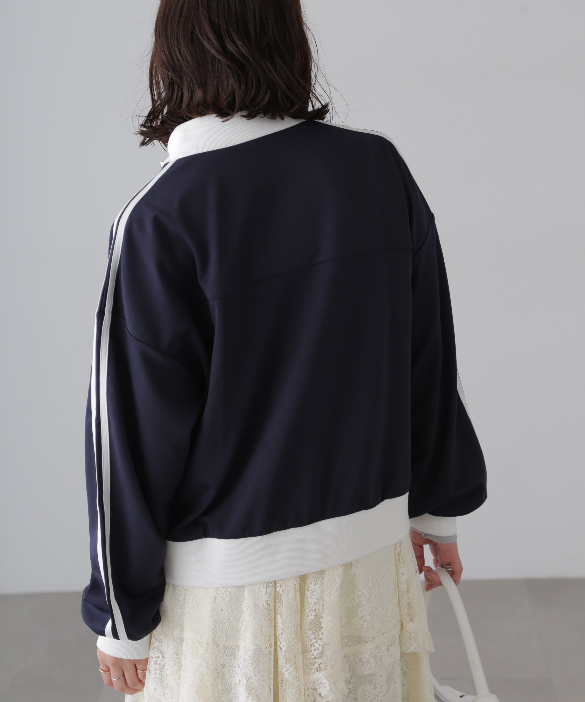  「配色ライントラックジャケット」|ブルゾン・スタジャン|