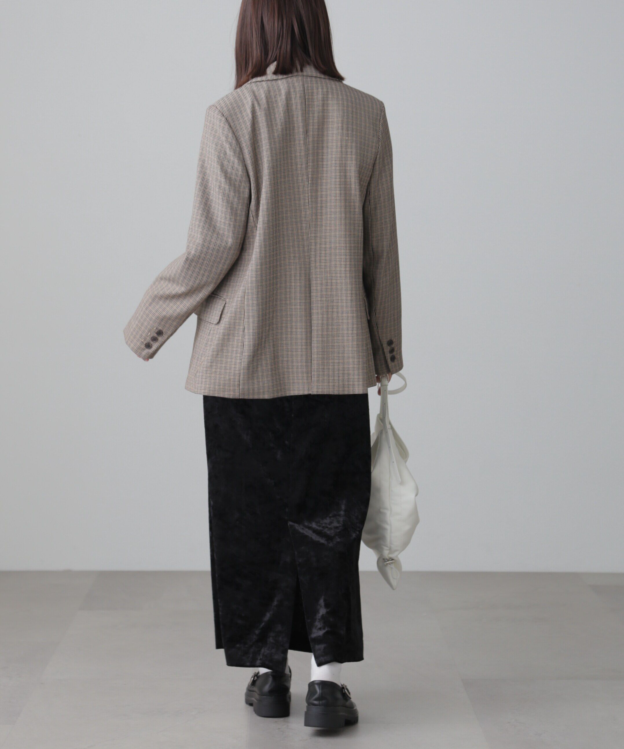  「クラッシュベロアナロースカート」|スカート|